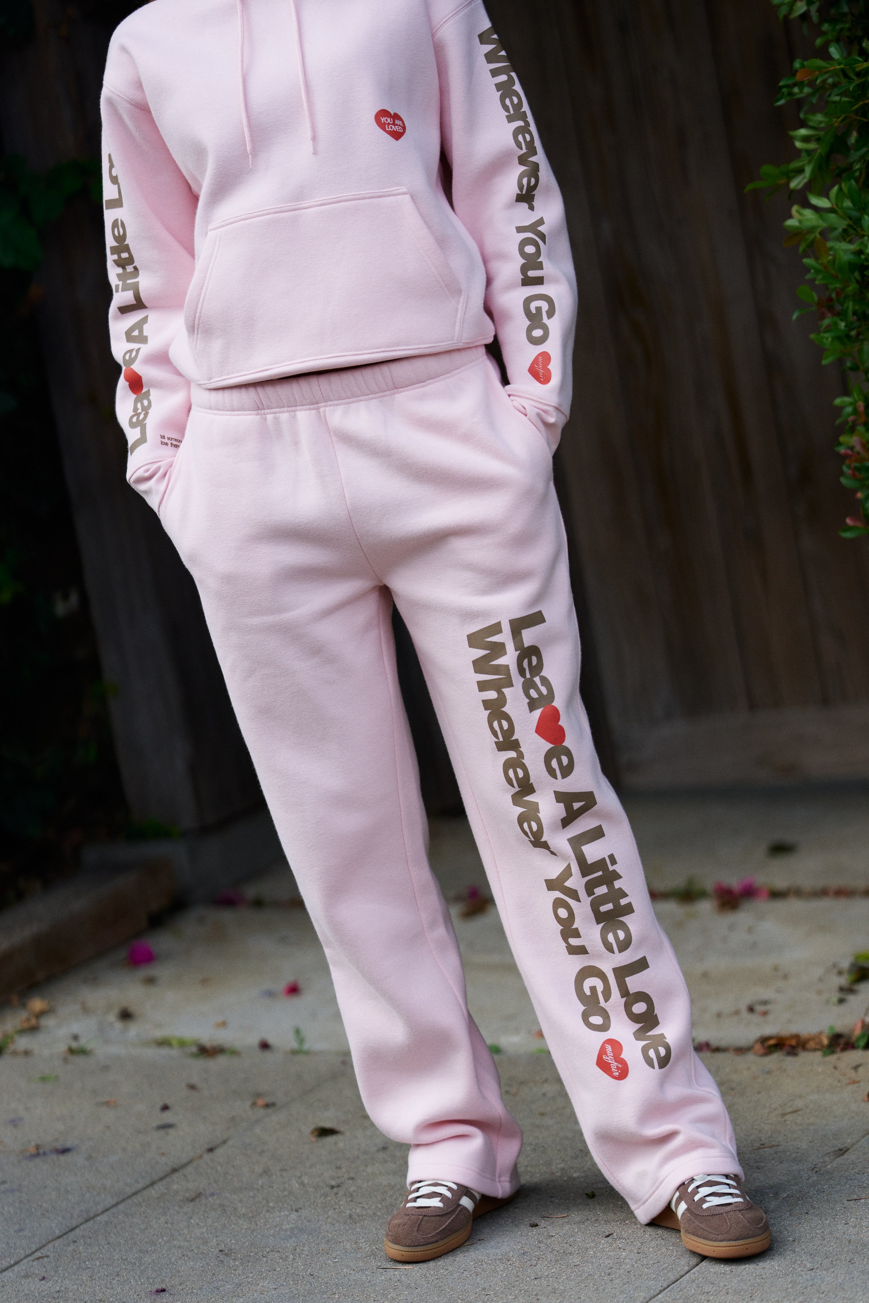 Leave A Little Love Wide Leg Sweatpants