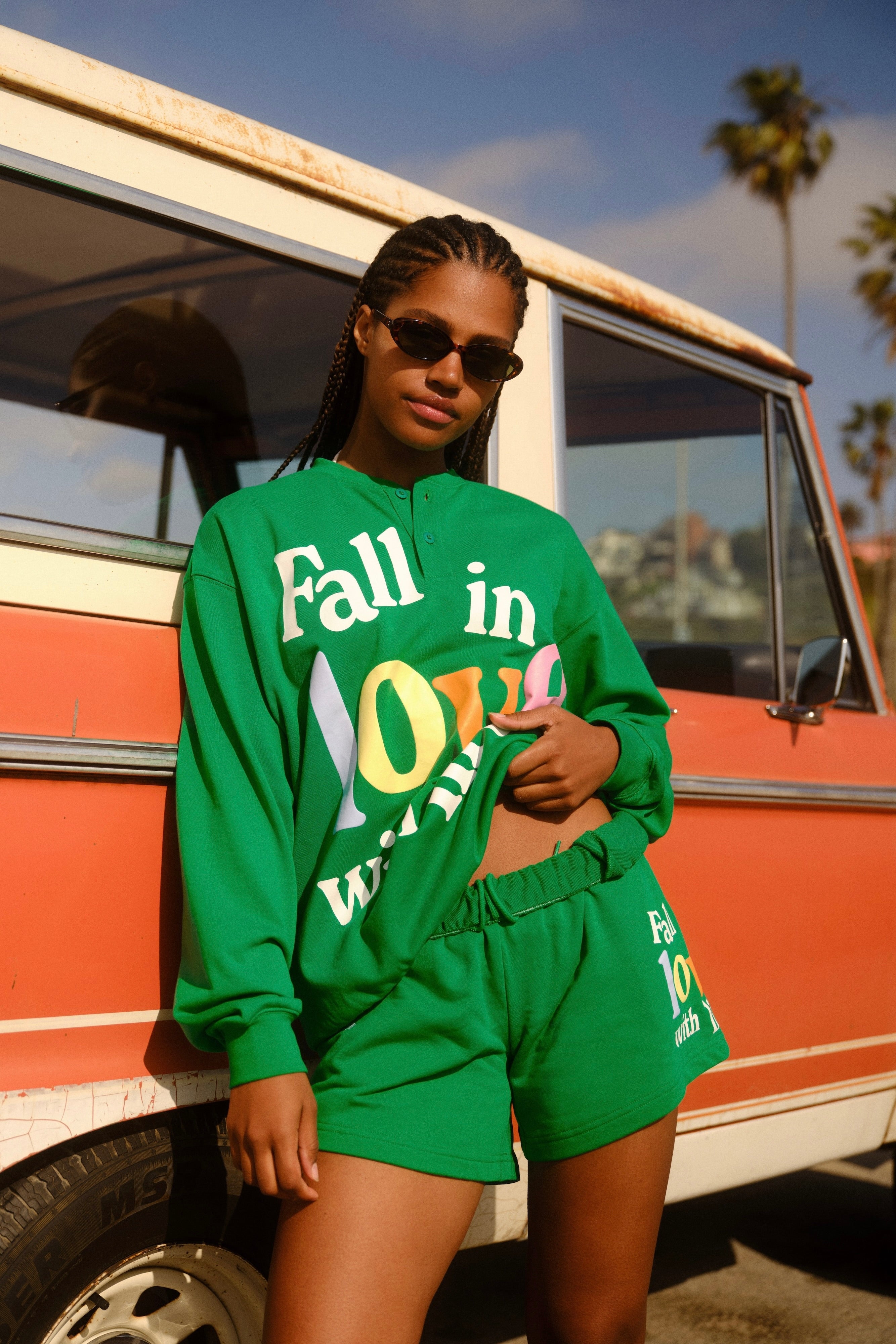 Fall In Love With Life Sweatshorts