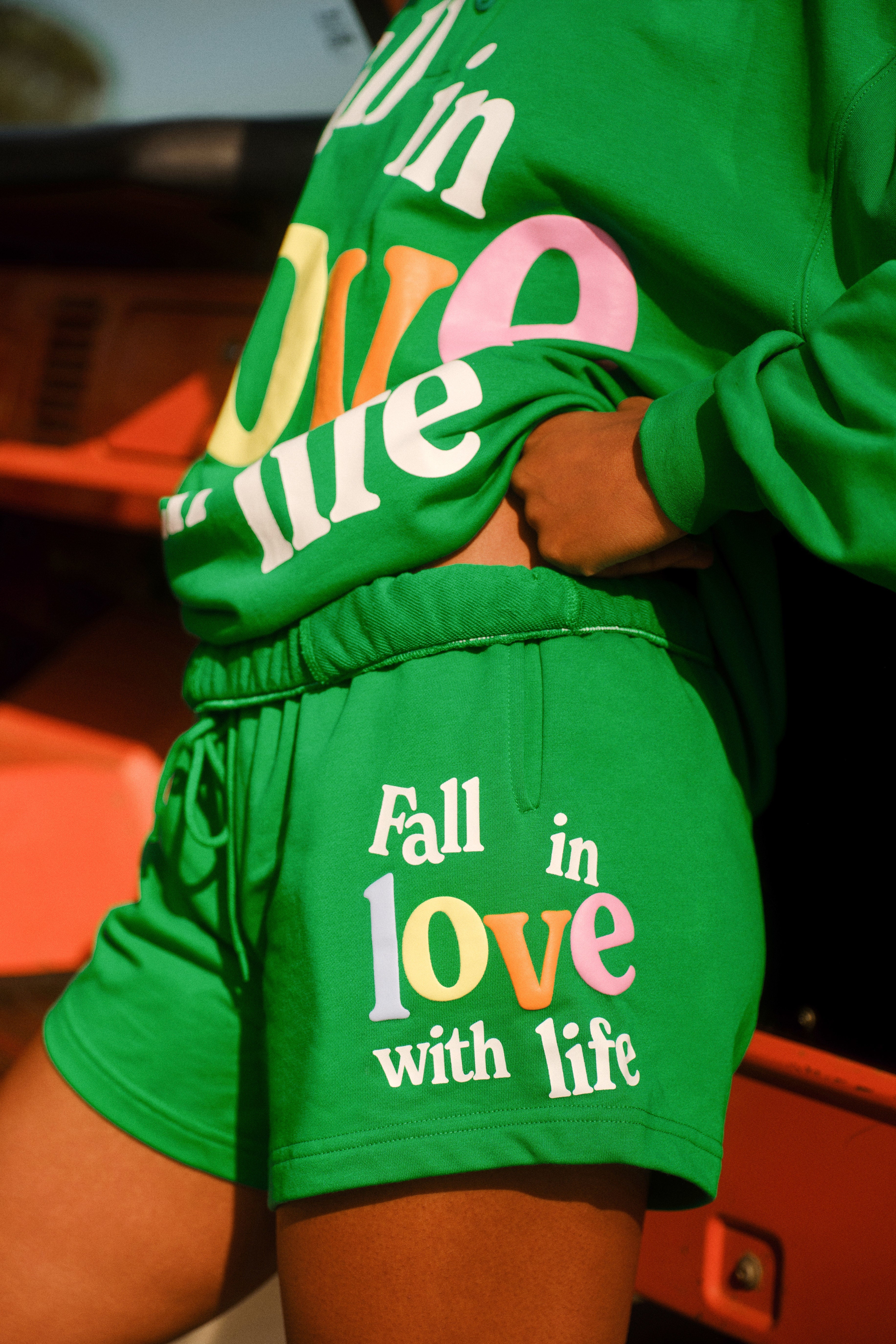 Fall In Love With Life Sweatshorts