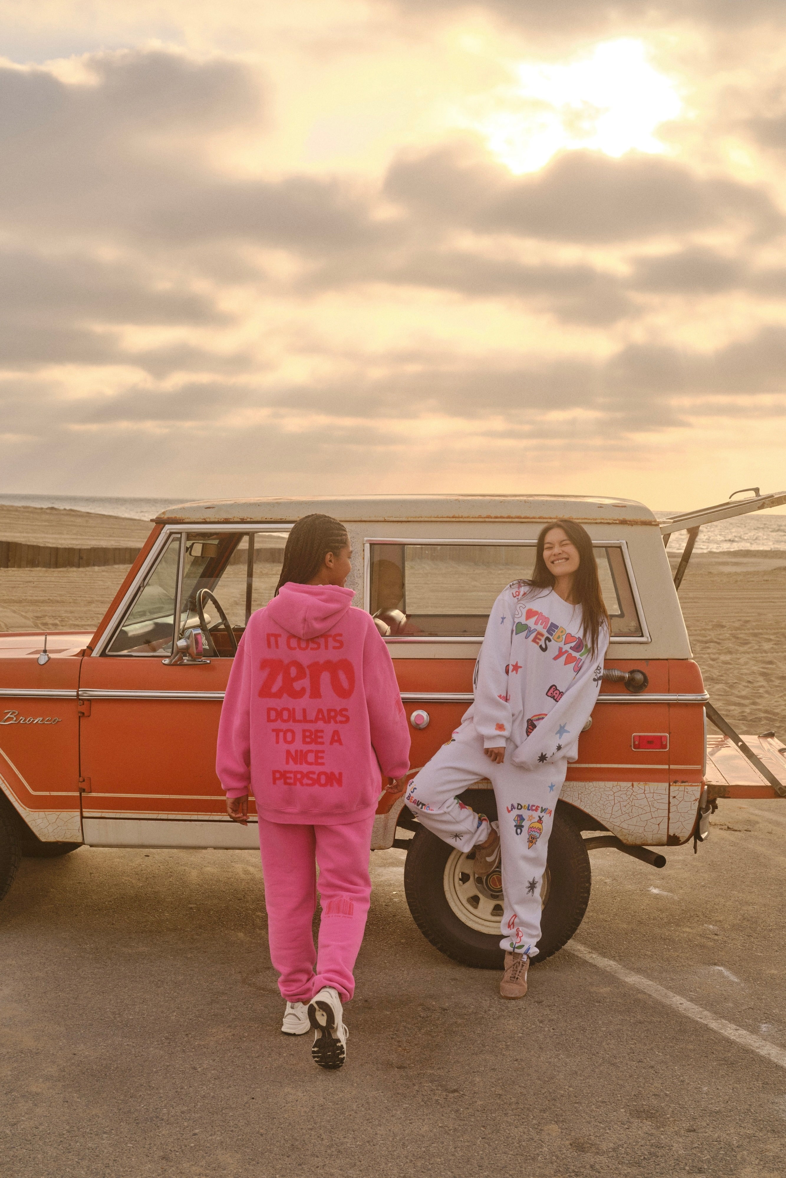 It Costs $0.00 To Be A Nice Person Pink Hoodie