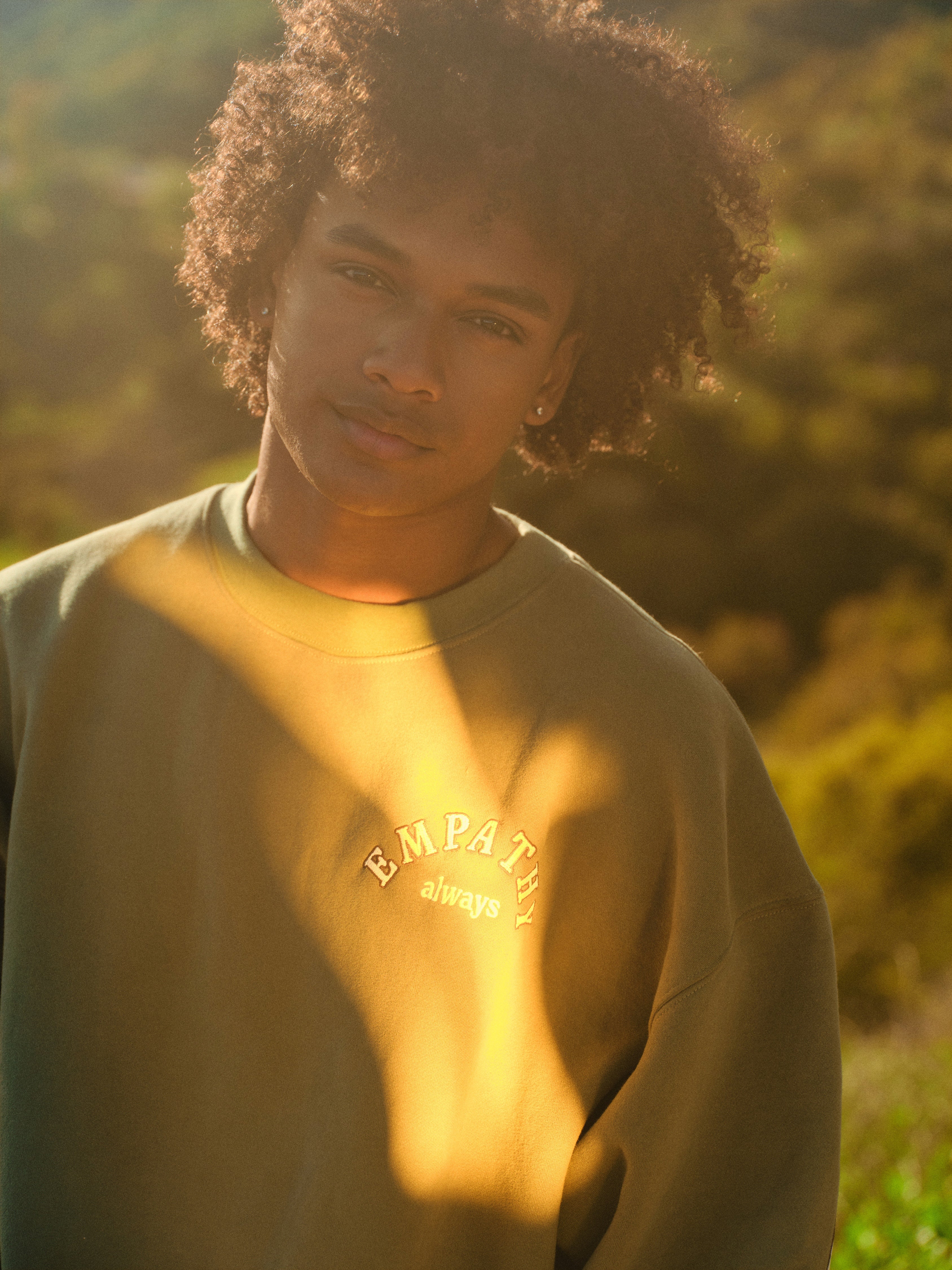 Empathy Always Olive Crewneck