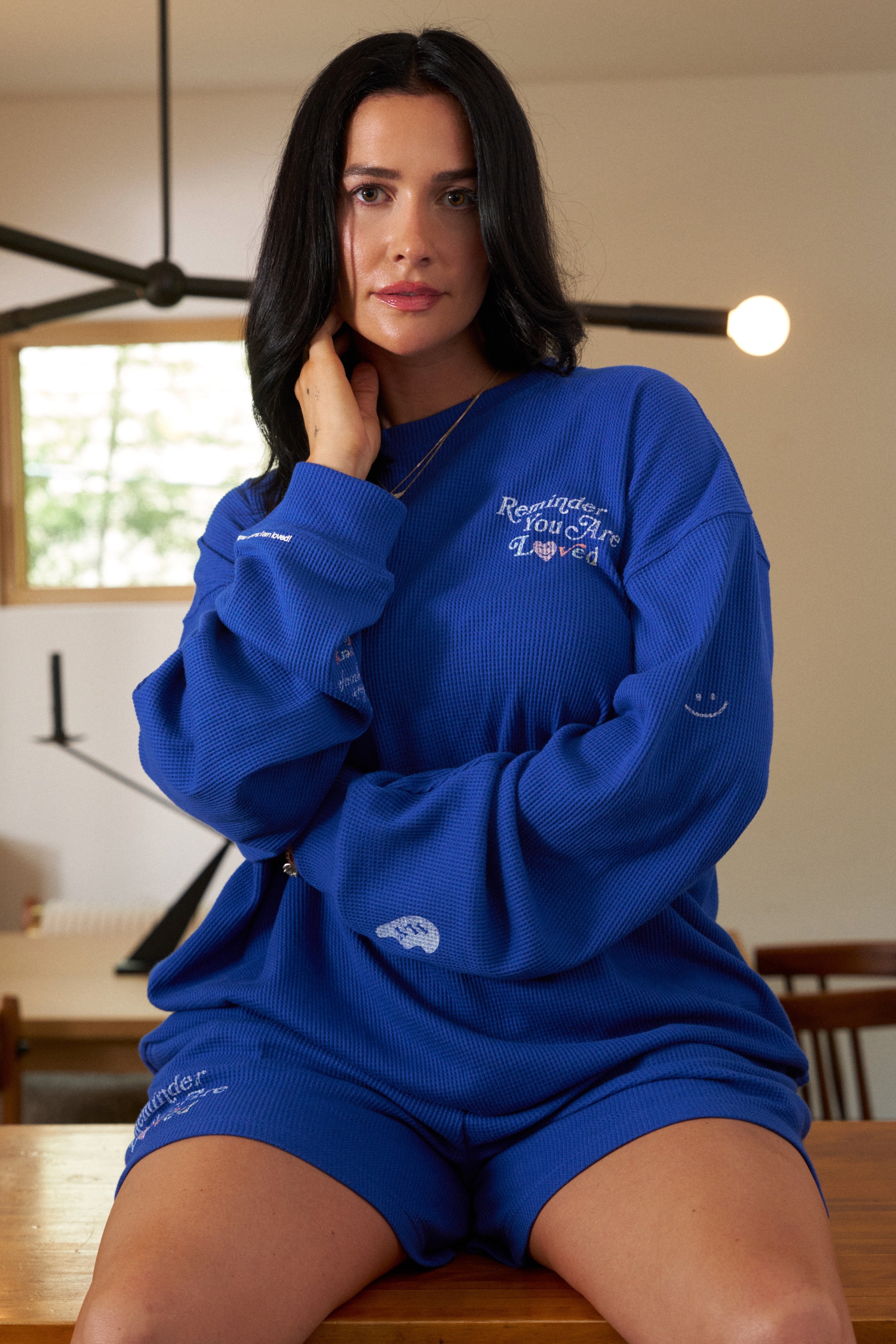 Mayfair X Avery Woods Waffle Crewneck