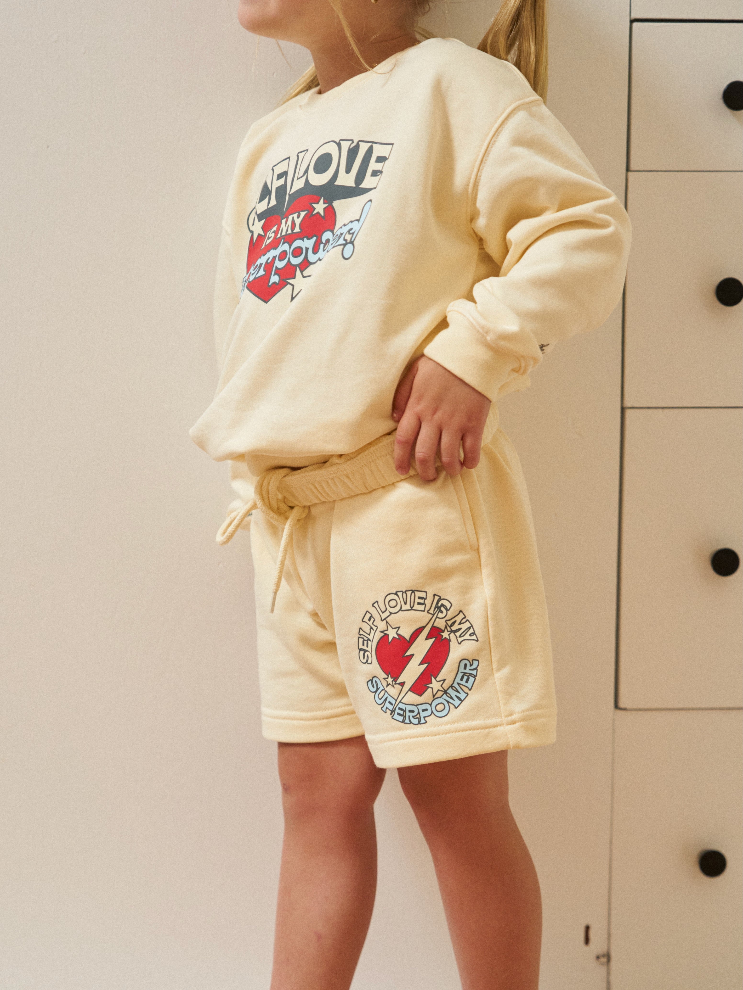 Mayfair X Avery Woods Kids Love Sweatshorts