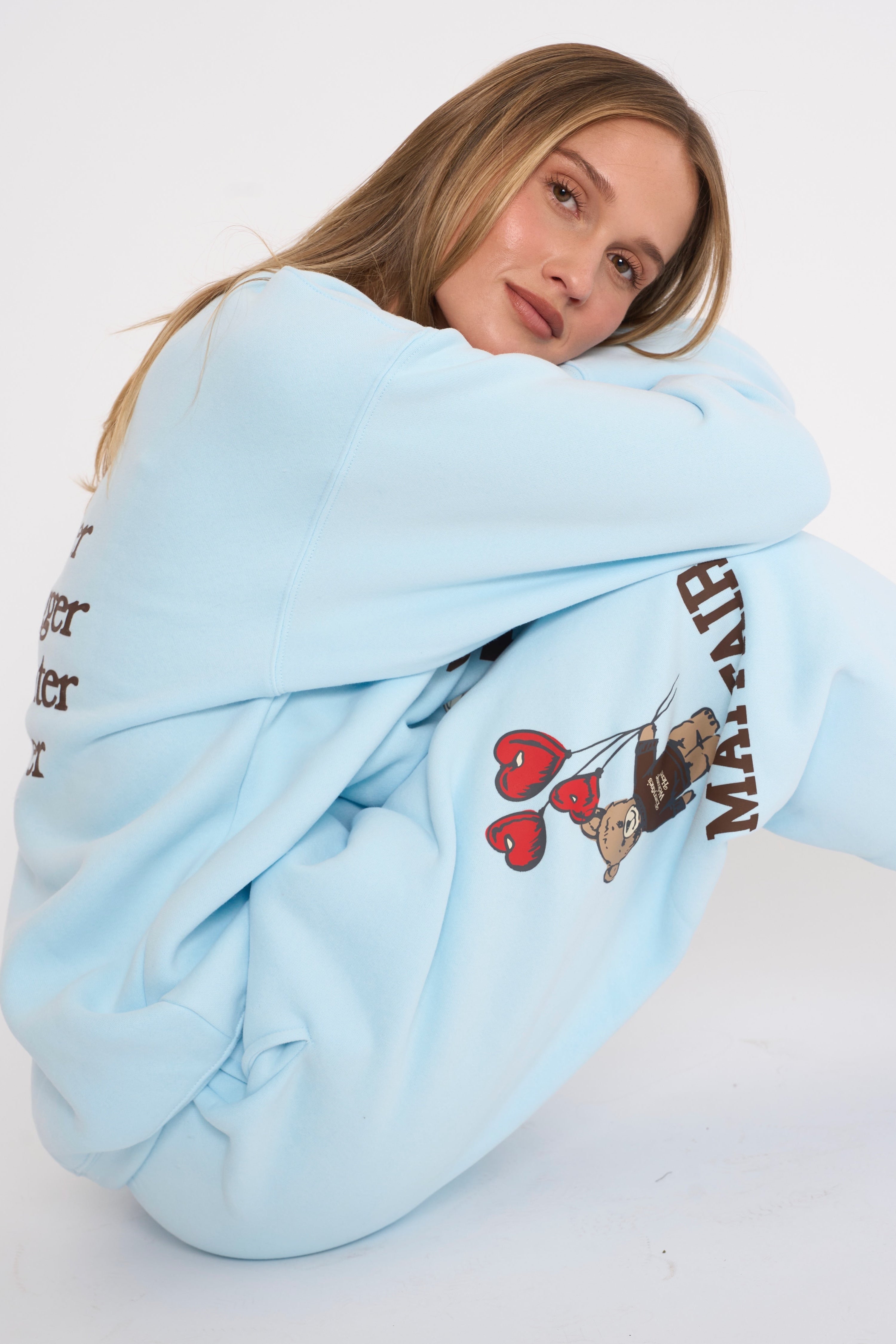 Everyone's Welcome Here Sky Blue Sweatpants