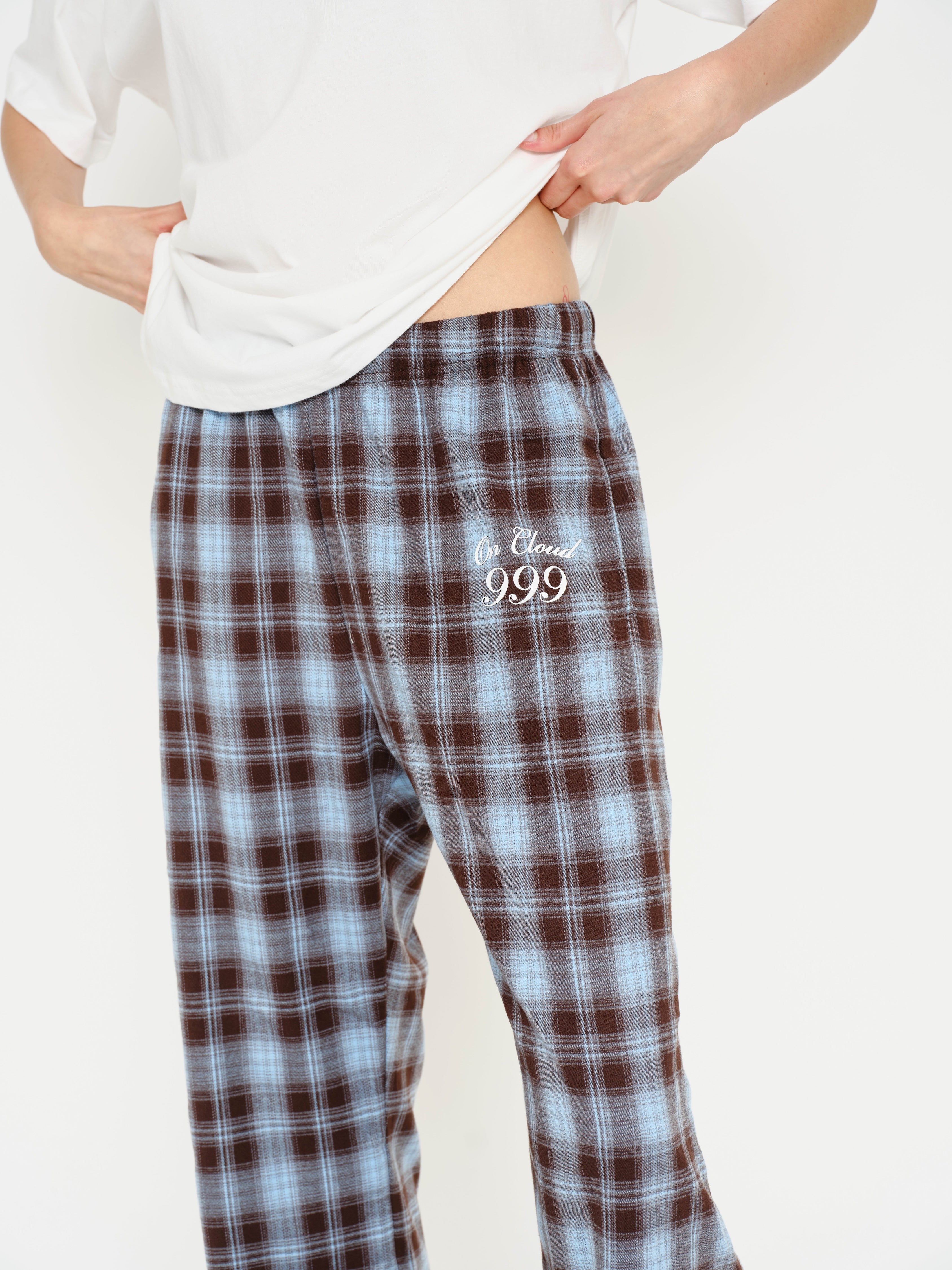 On Cloud Nine Wide Leg Plaid Pants