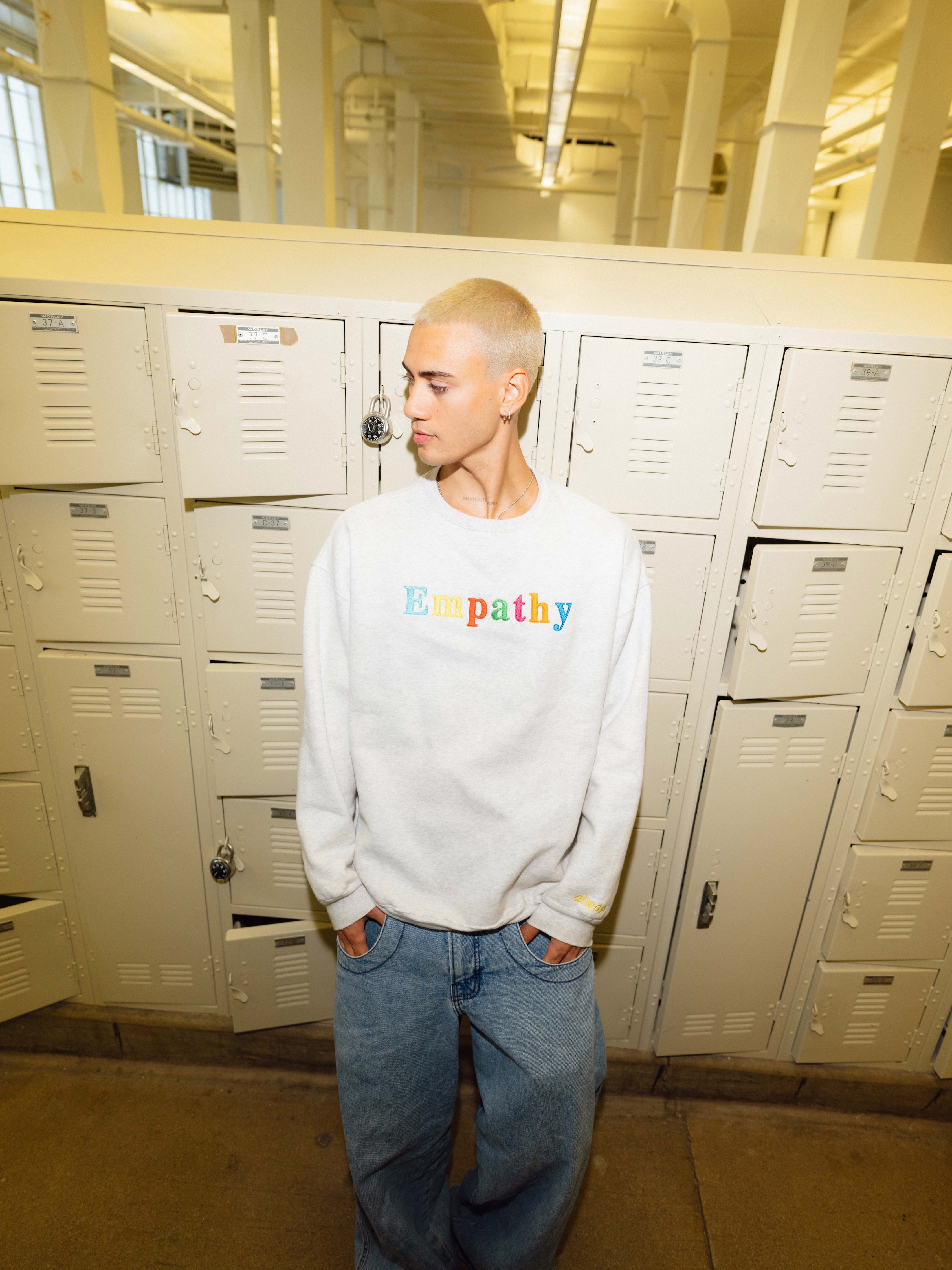 Empathy Always Grey Crewneck