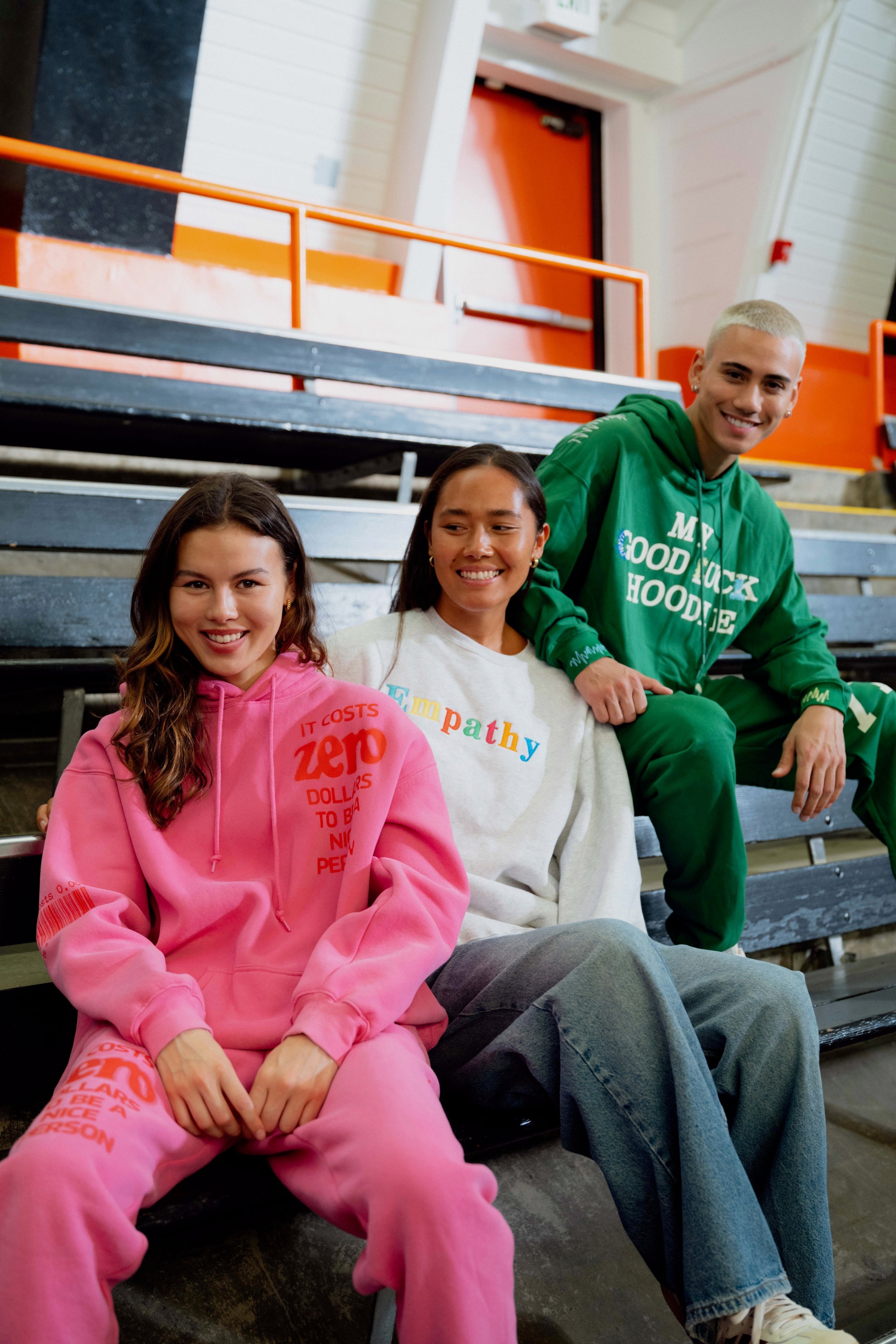 It Costs $0.00 To Be A Nice Person Pink Sweatpants