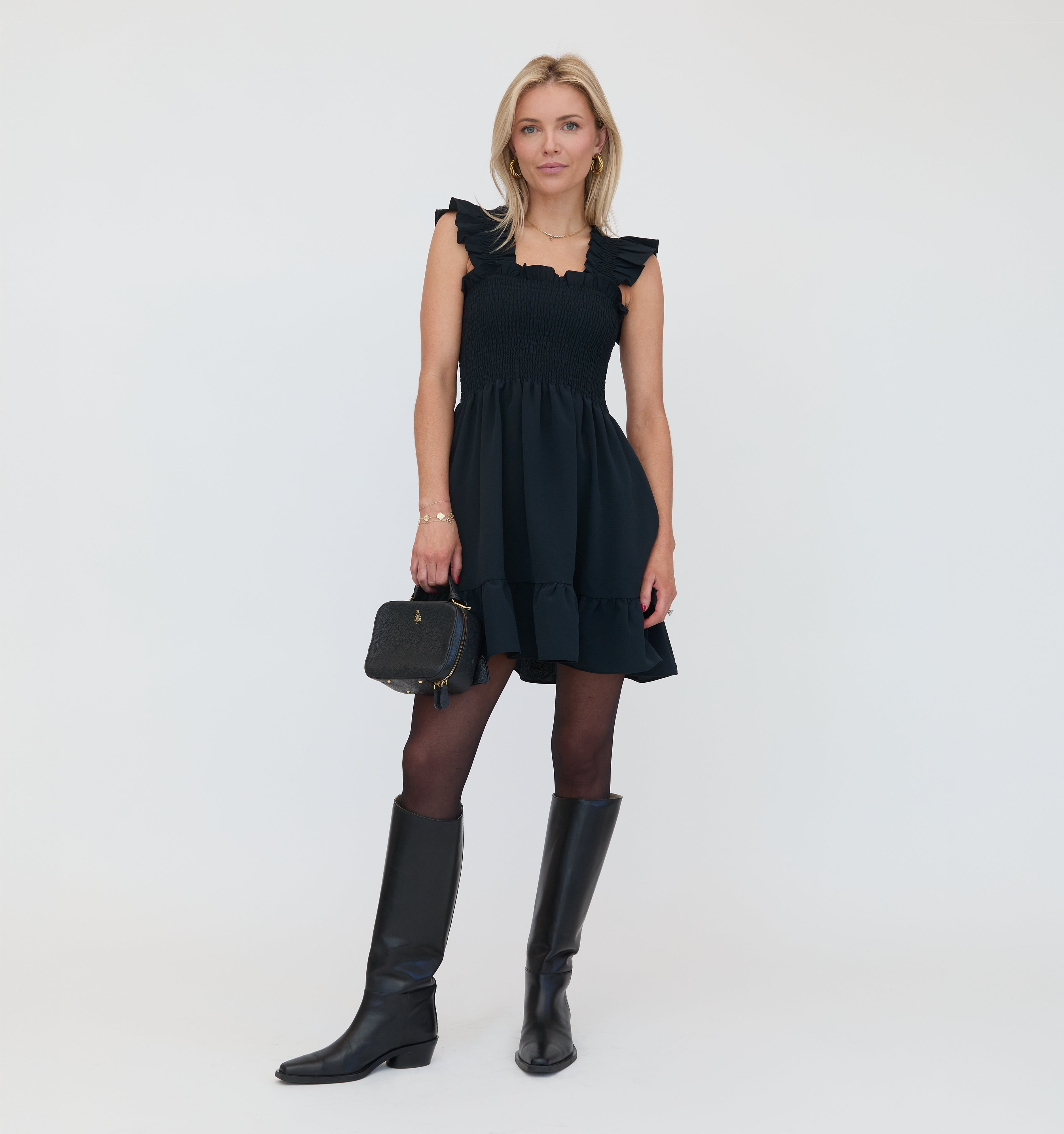 color:Wrinkle Resistant Black Crepe