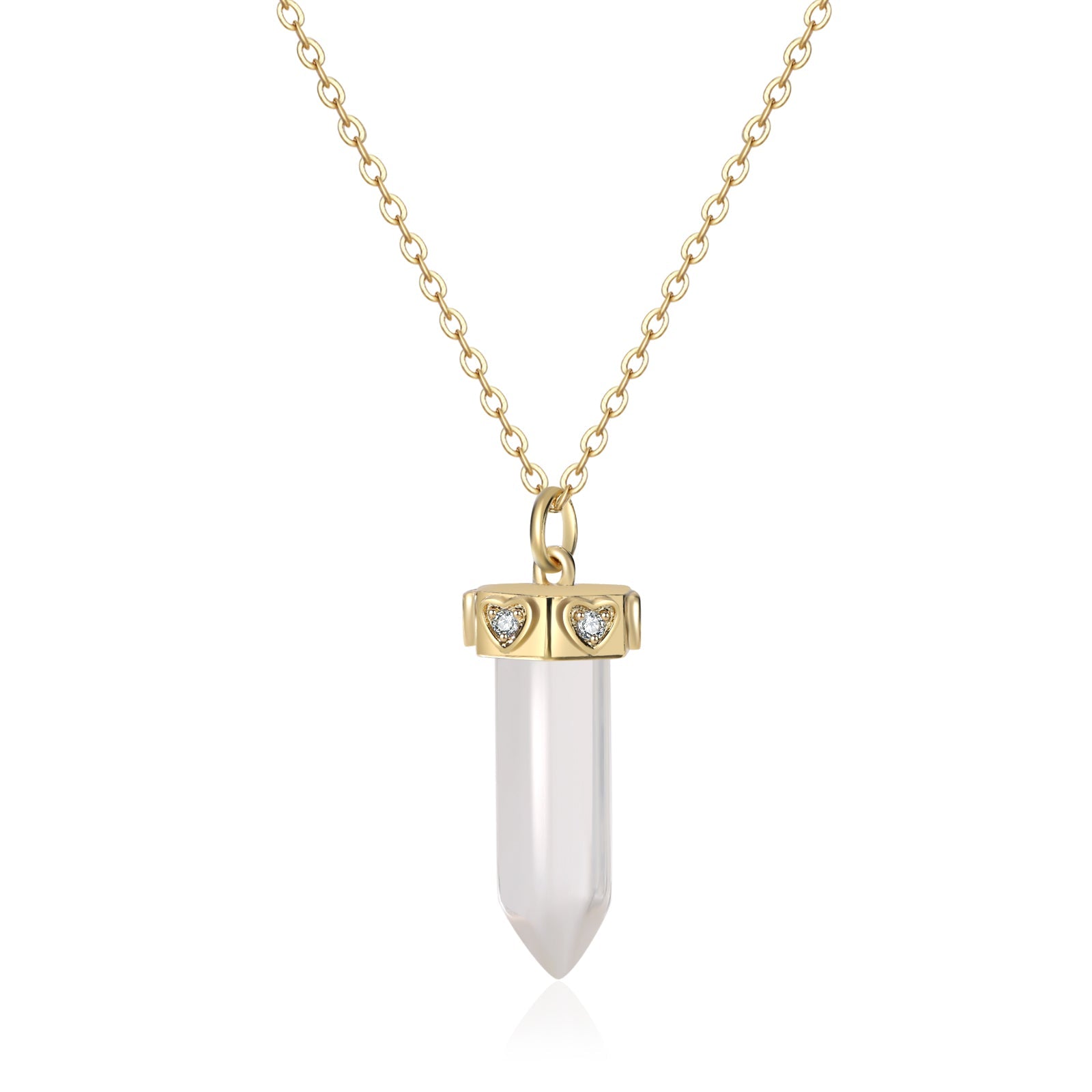 The Manifest Necklace (white quartz)