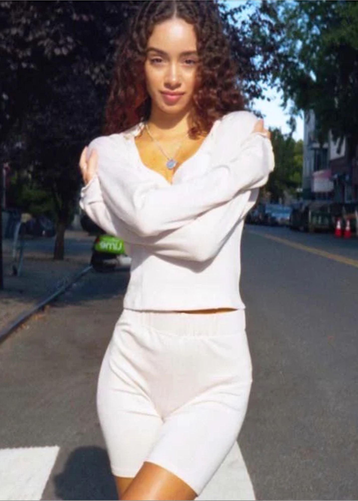 PLUM SHORTS BEIGE + RECYCLED