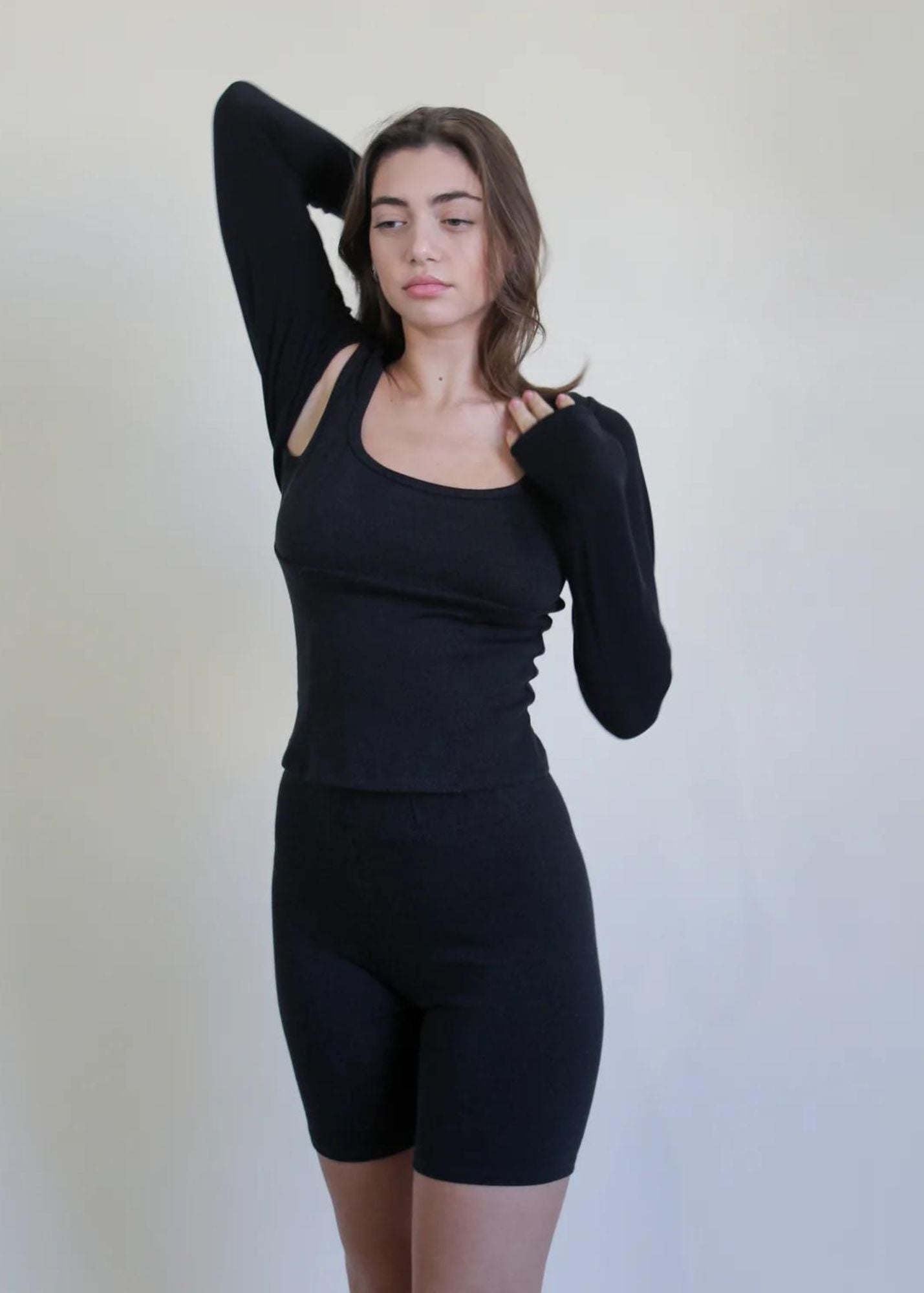PLUM SHRUG BLACK + RECYCLED