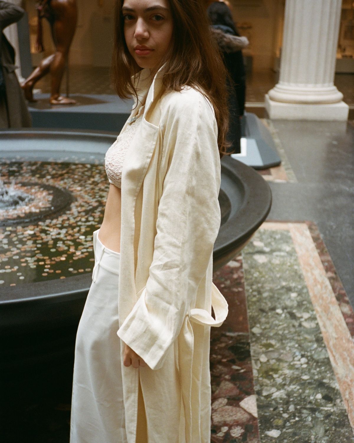 LINEN TRENCH + DEADSTOCK