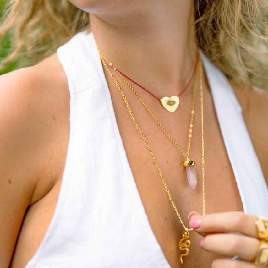 The Manifest Necklace (Rose Quartz)