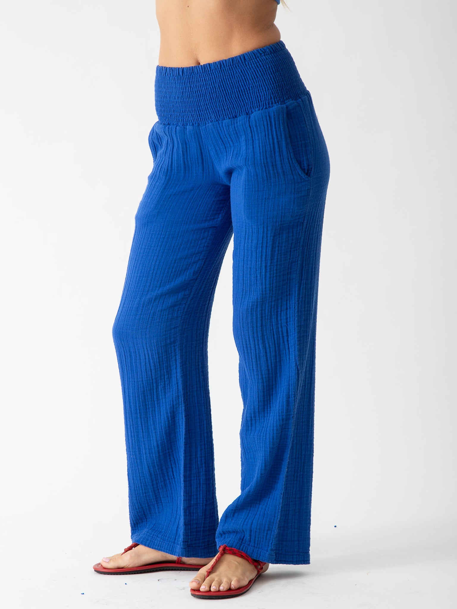 Beach Gauze Pant - Royal