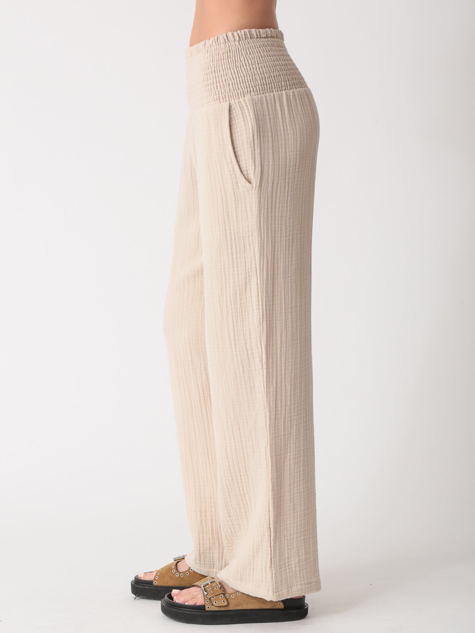 Beach Gauze Pant - Stone
