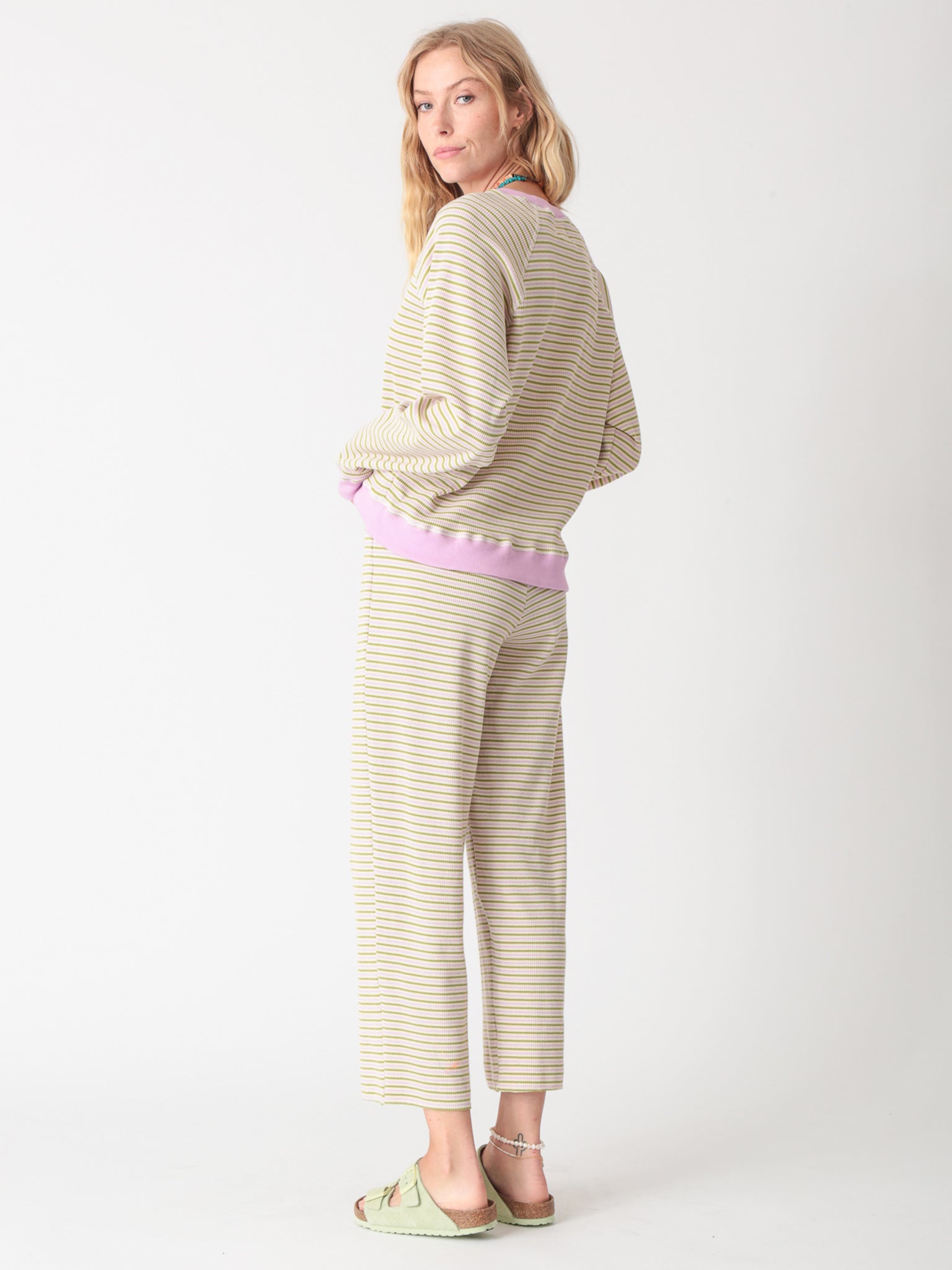 Ronan Pullover - Lavender Stripe