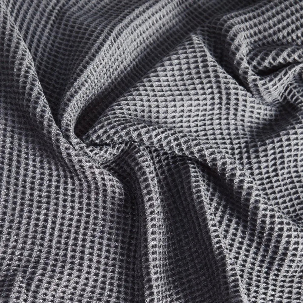 Bamboo Waffle Towels | Slate