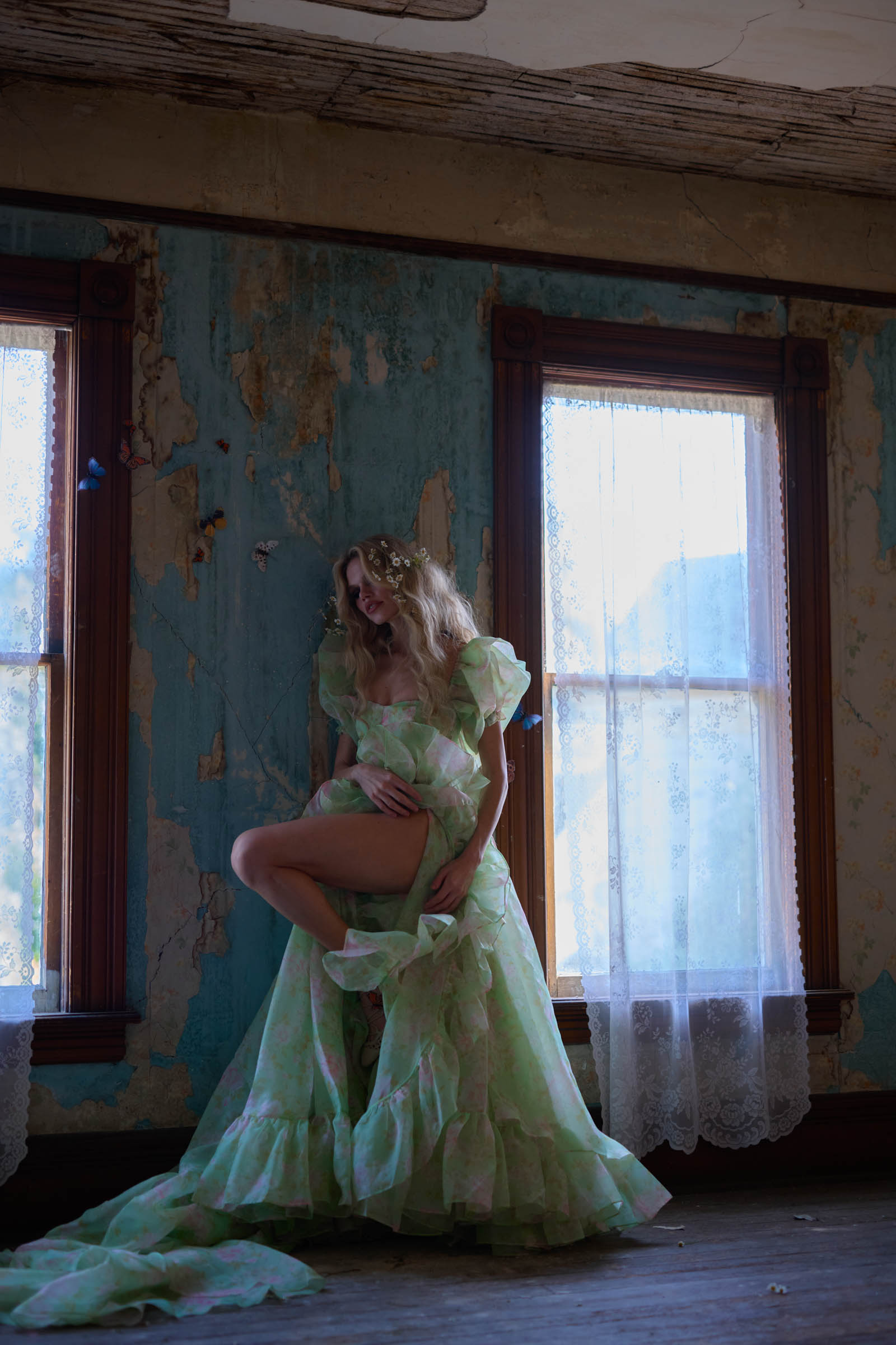 The Acid Trip In Bloom Bridal Gown