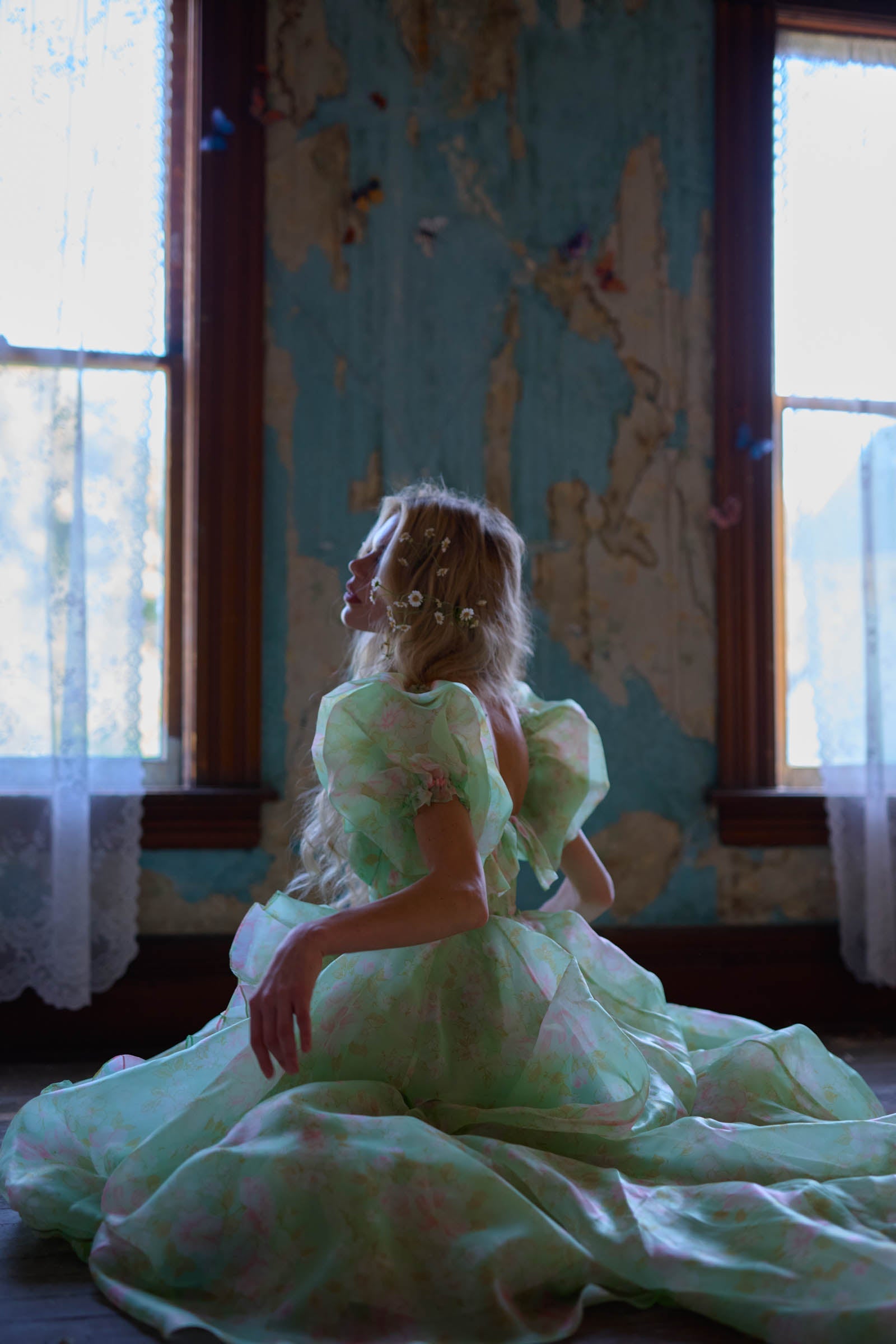 The Acid Trip In Bloom Bridal Gown