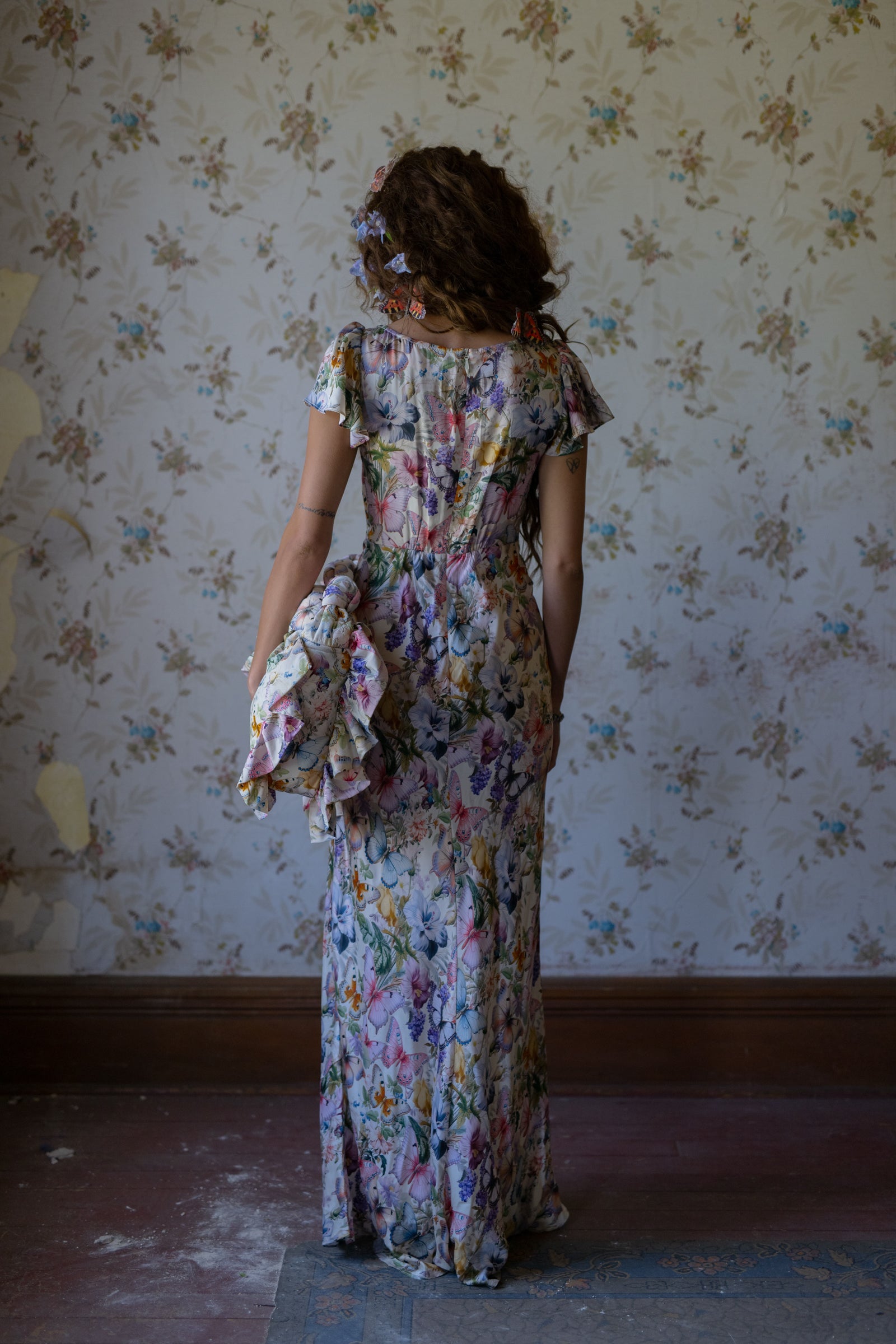 The Butterfly Botanics Flutter Slip Dress