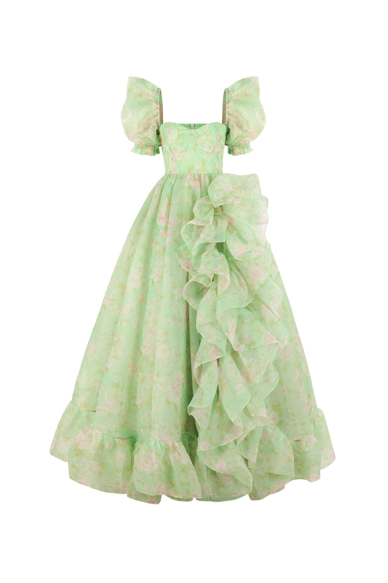 The Acid Trip In Bloom Bridal Gown