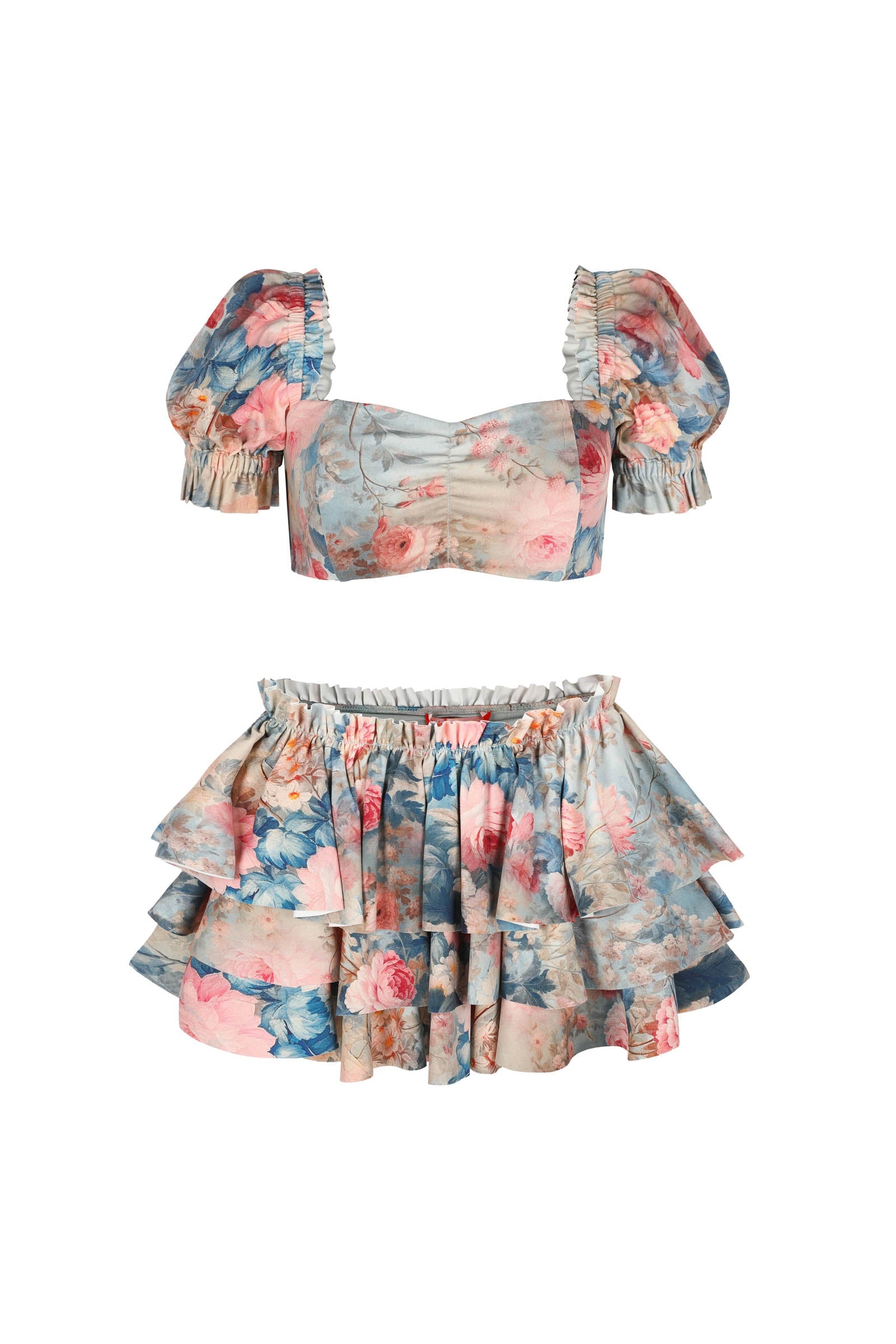 The Chateau Paper Babydoll Bikini Top