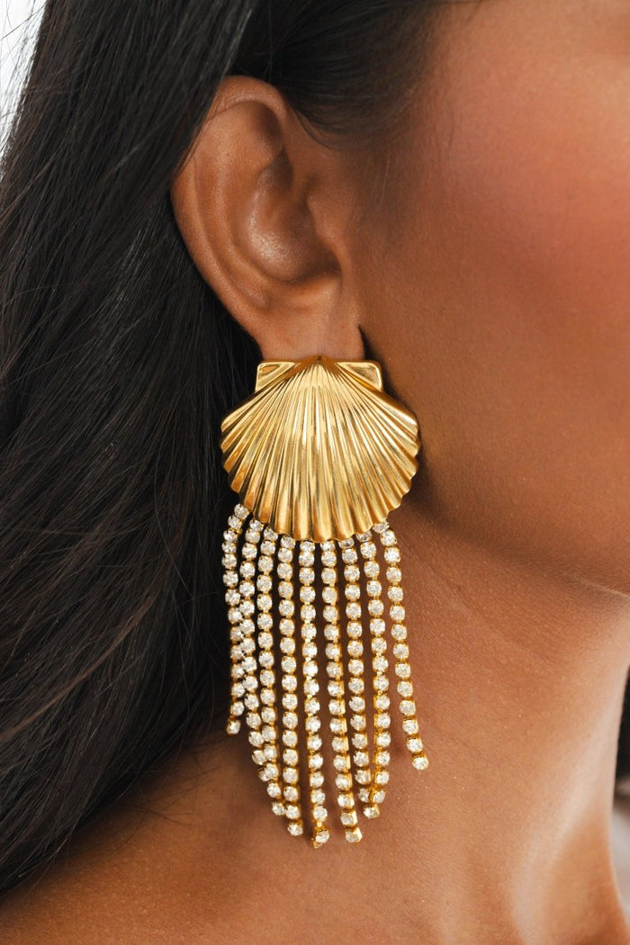 Sunset Shell Bloom Earrings - will take 2-4 weeks to arrive