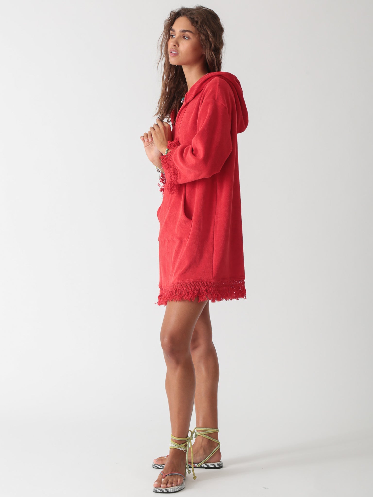 Beach Poncho - Chili