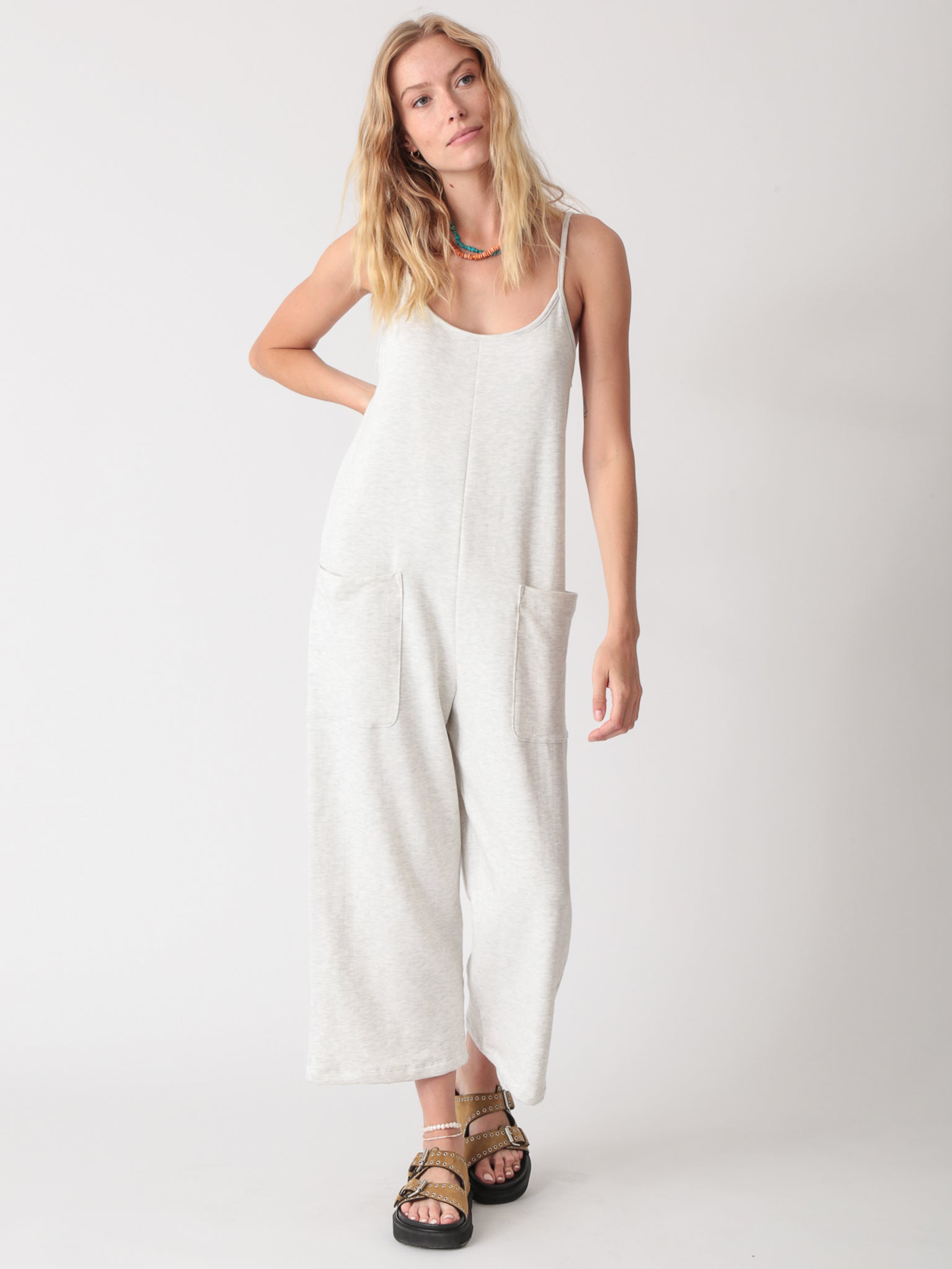 Nina Jumpsuit - Light Heather Grey