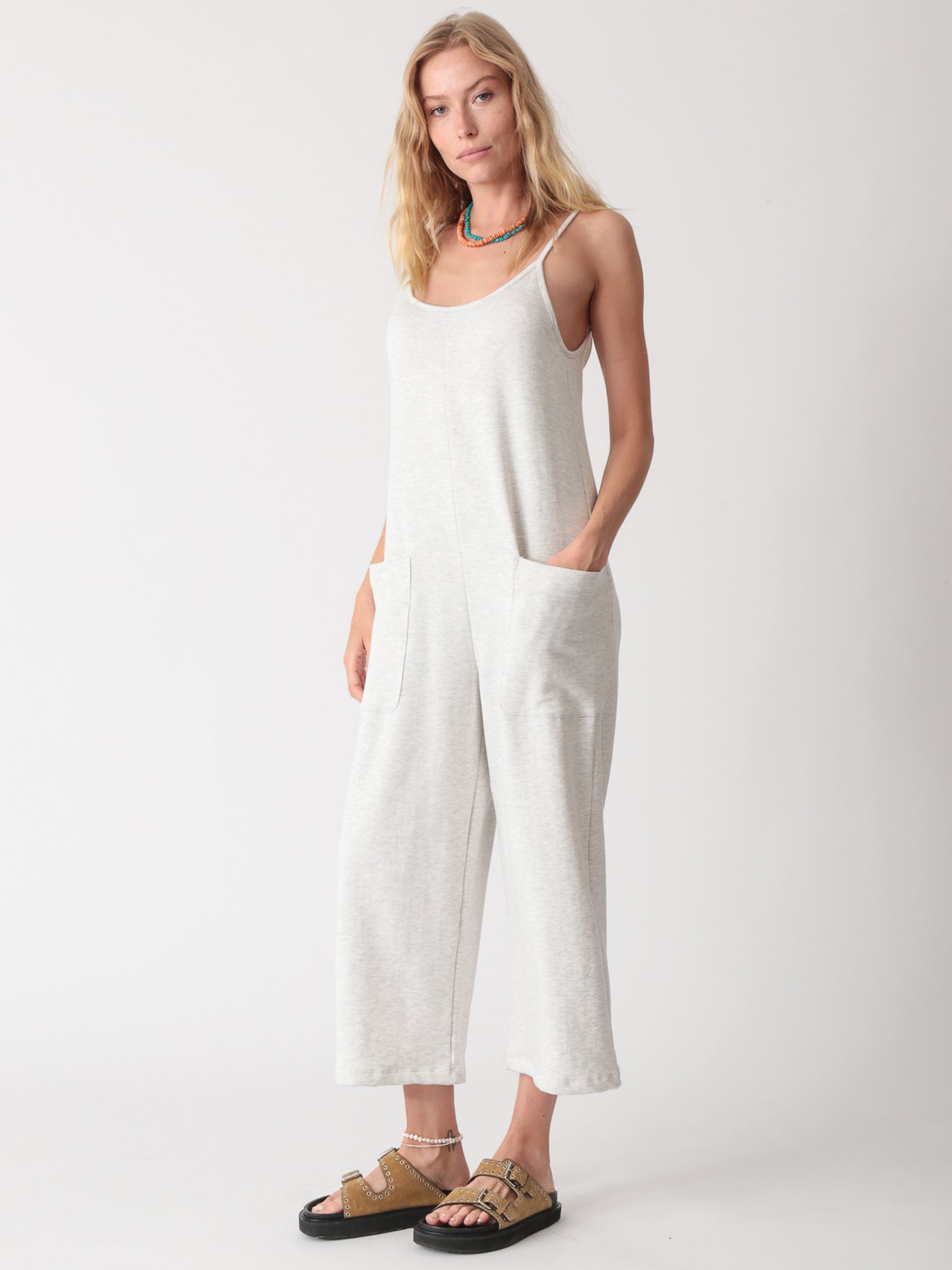 Nina Jumpsuit - Light Heather Grey