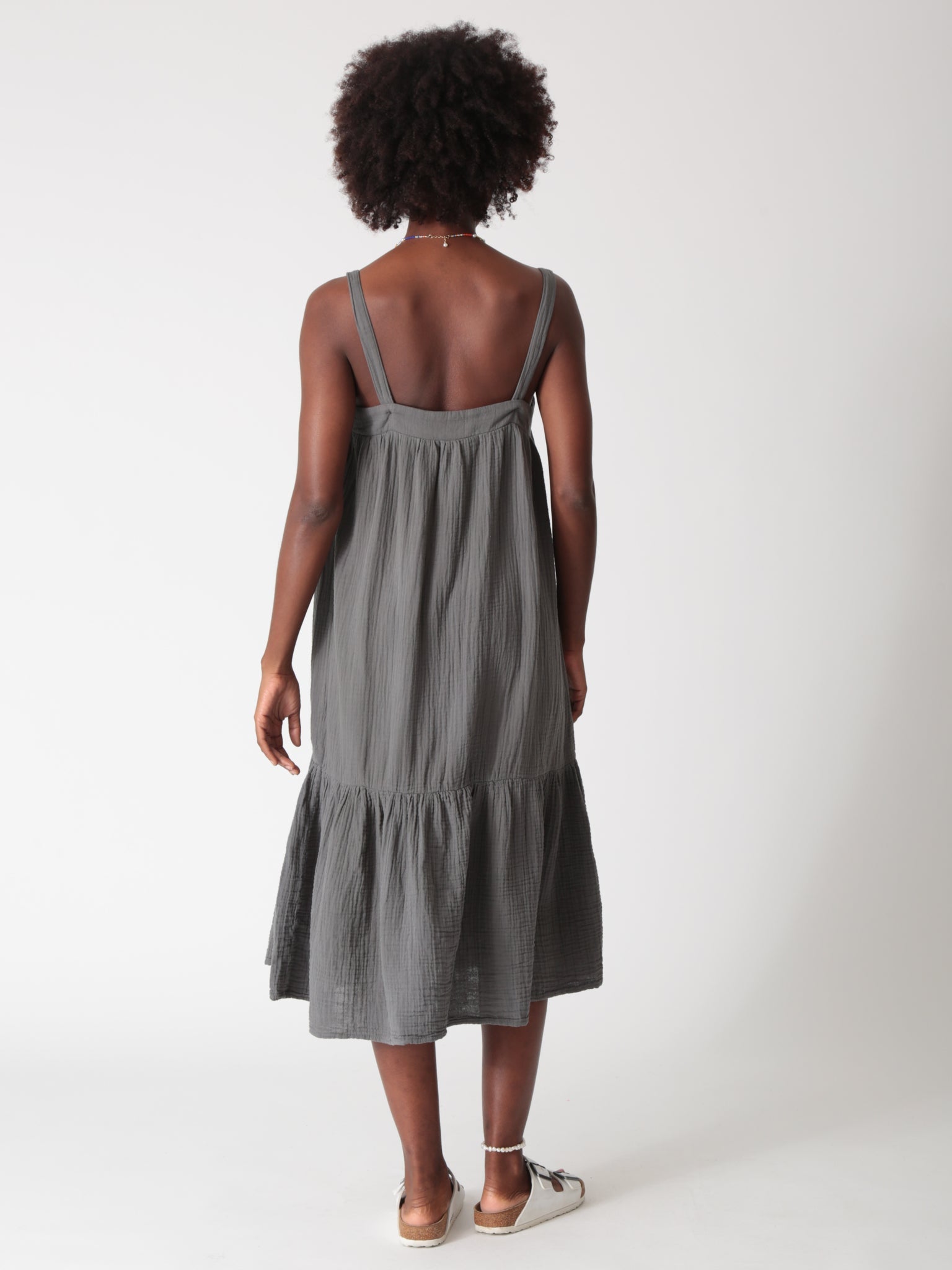 Addison Gauze Dress - Shadow