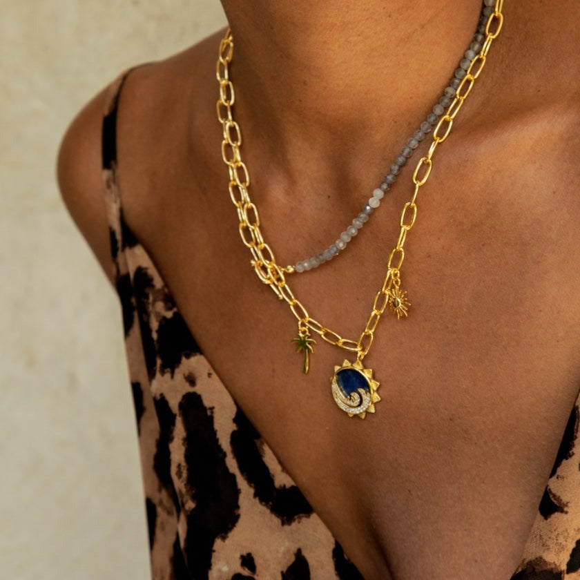 Perfect Wave Palm Necklace