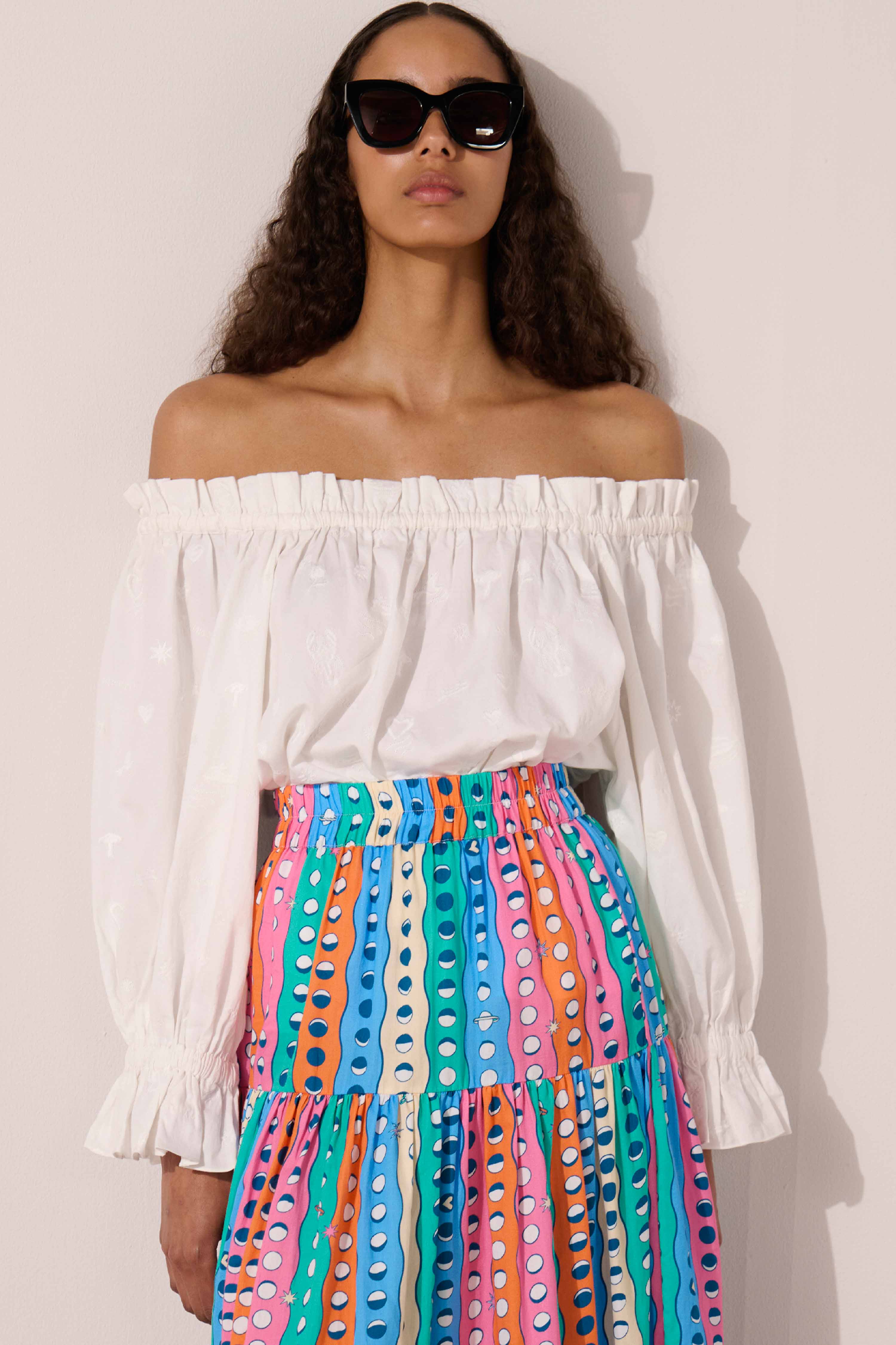 Image of product named white lobster rosalie top by Paolita London