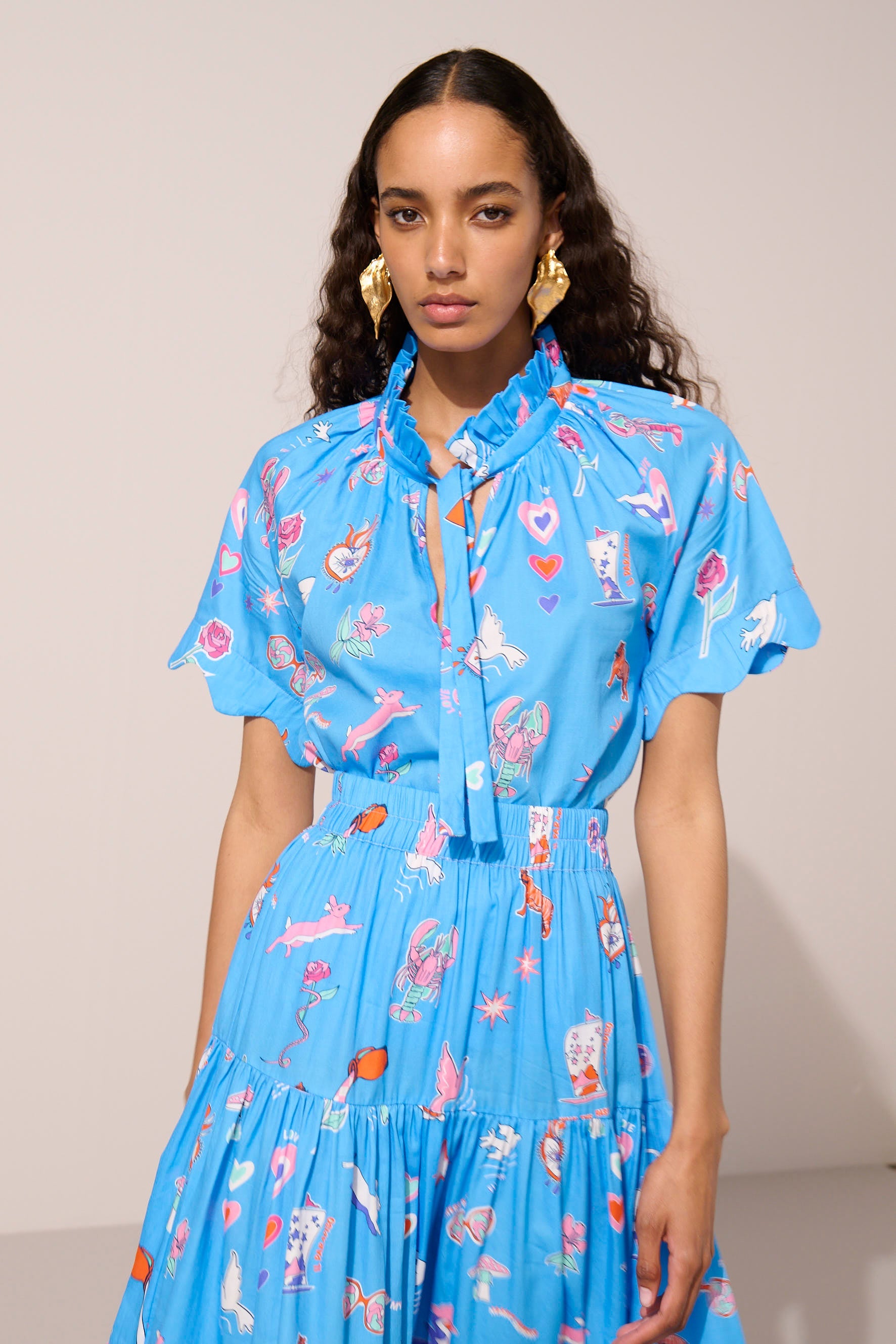 Image of product named white rabbit allegra top by Paolita London