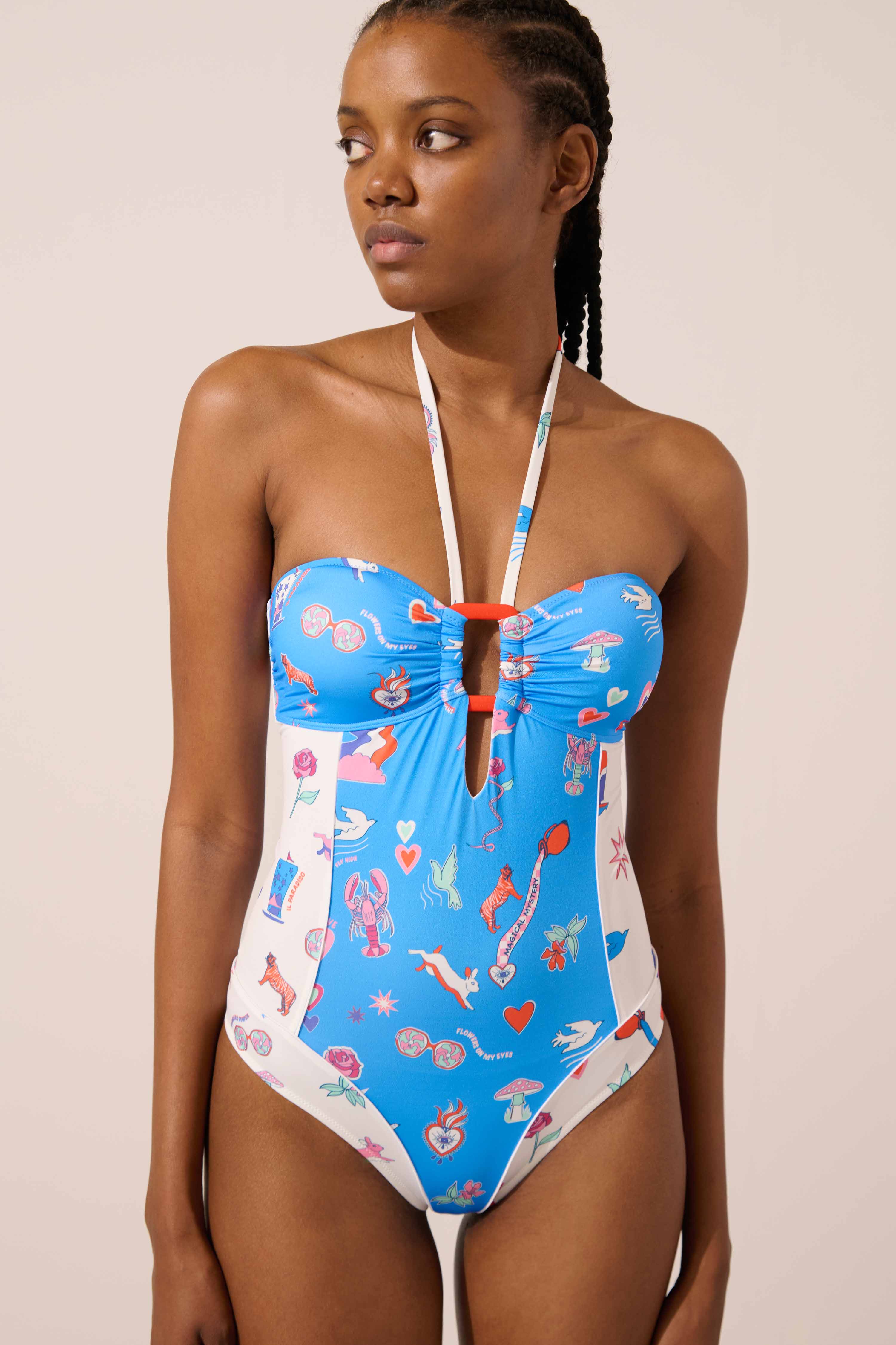 Image of product named white rabbit sonnet one piece by Paolita London