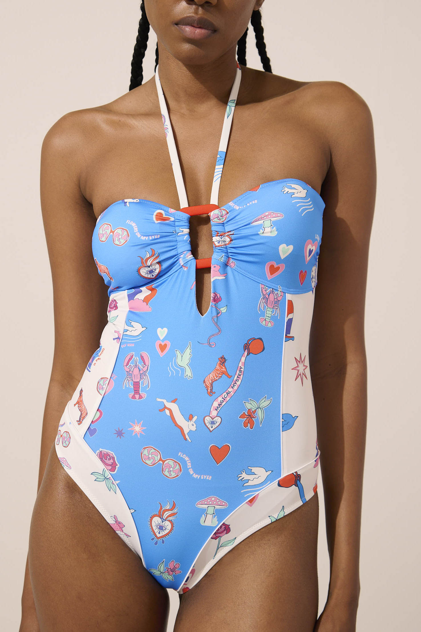 Image of product named white rabbit sonnet one piece by Paolita London