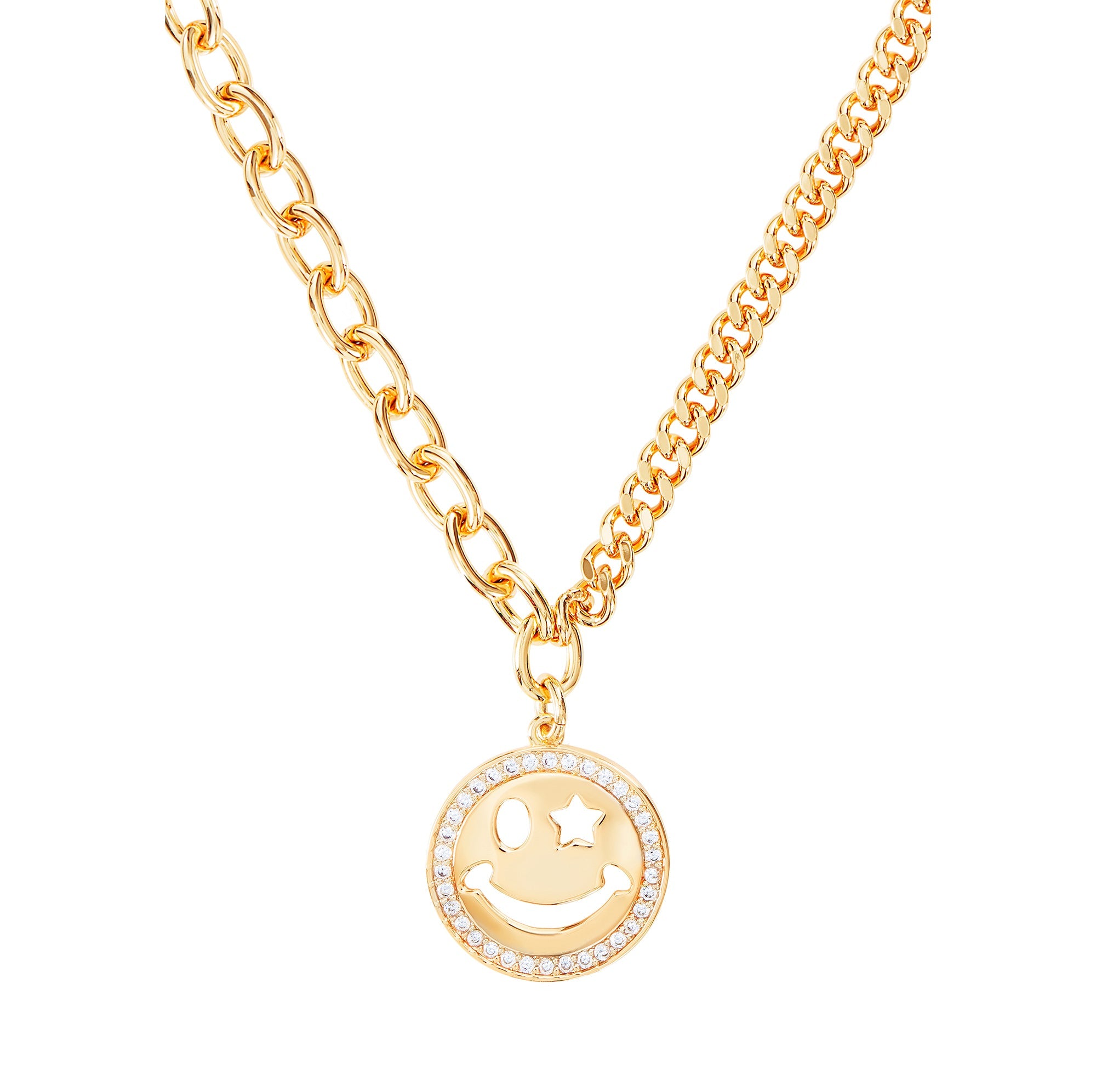 Wink If You Are Happy Necklace (gold)