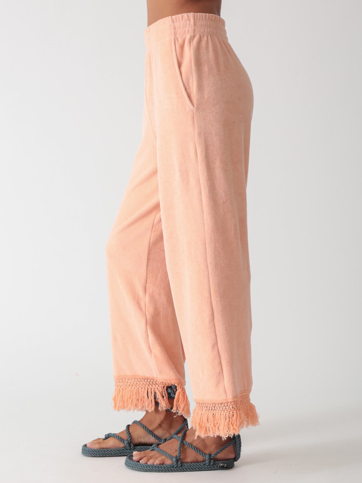 Ibiza Fringe Pant - Apricot