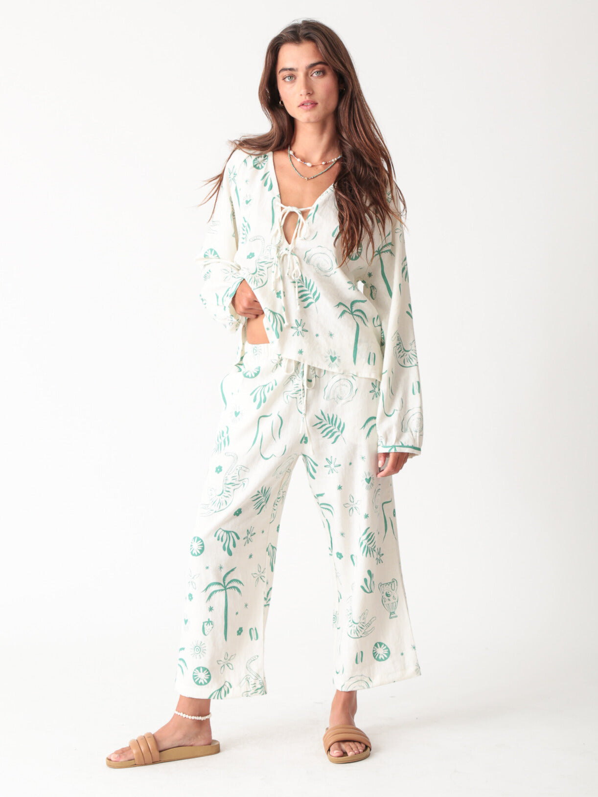 Sail Linen Pant - Dream Graphic