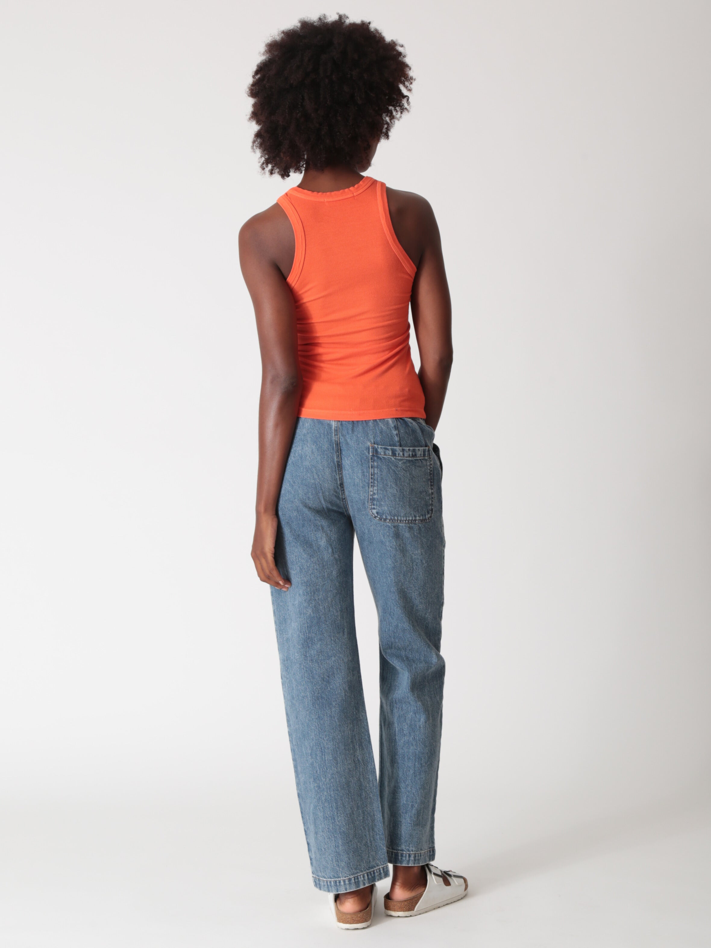 Sinclair Stretch Rib Tank - Tango