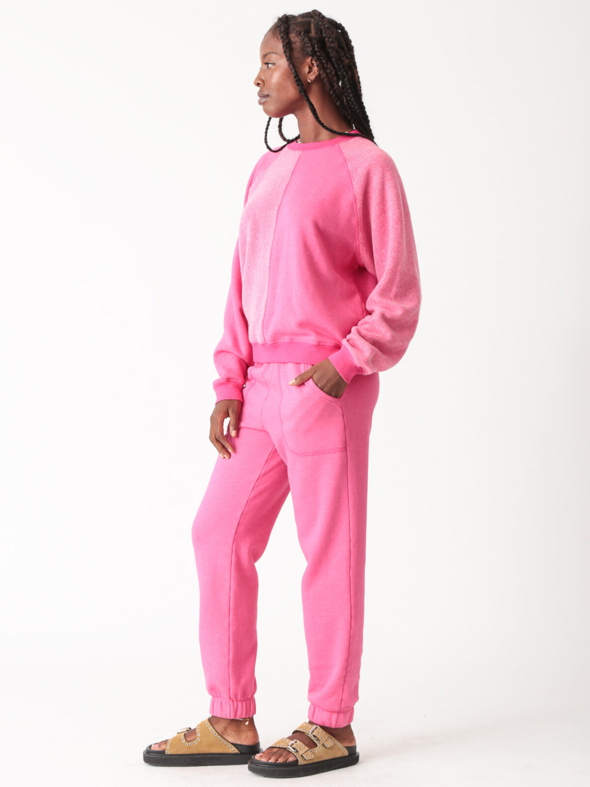 Ronan Sherpa Pullover - Magenta