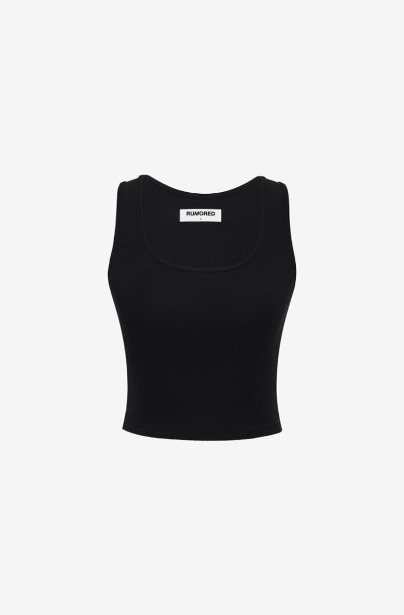 Classic Ribbed Tank | Black - Camis and Tanks