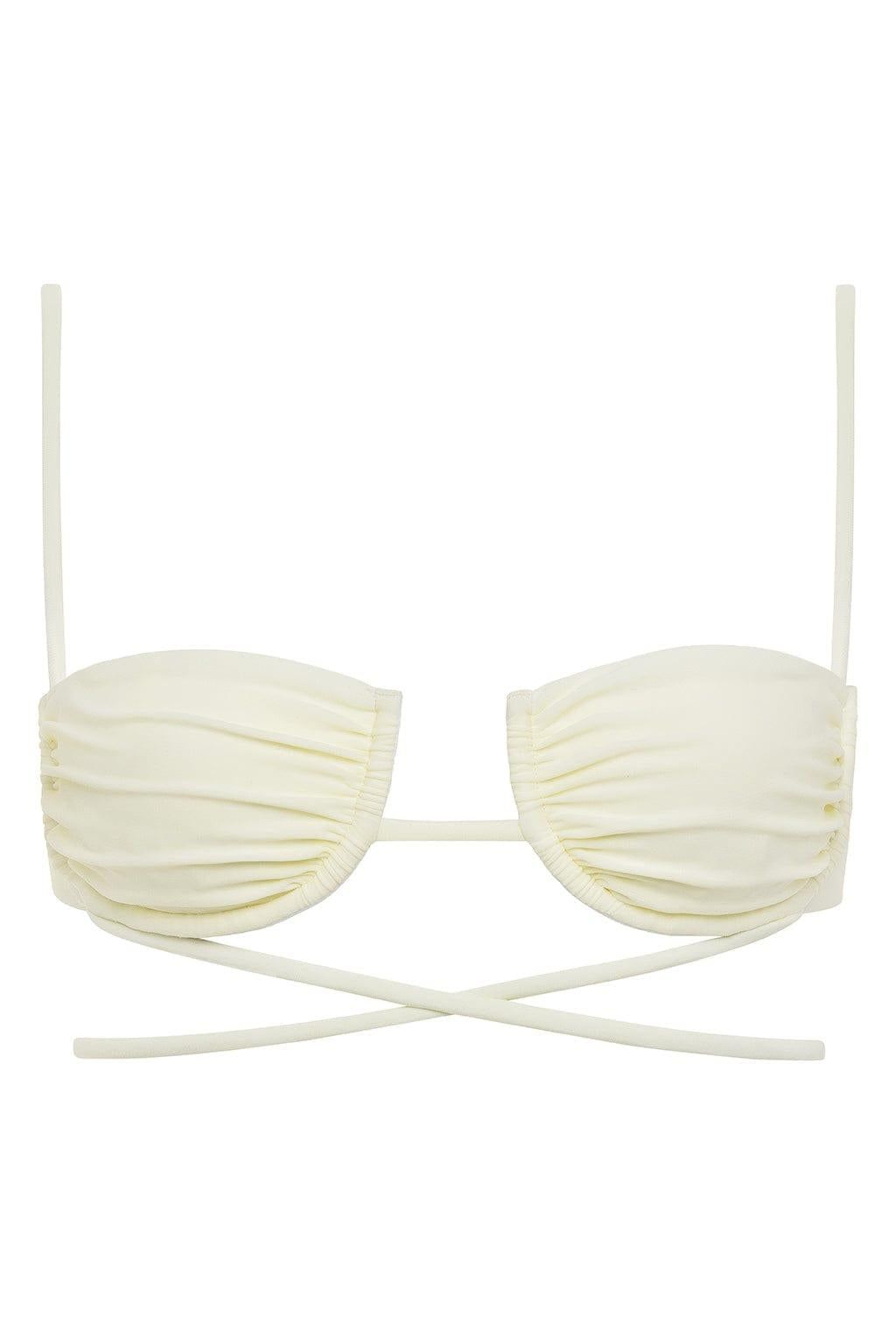 Cream Simone Bikini Top