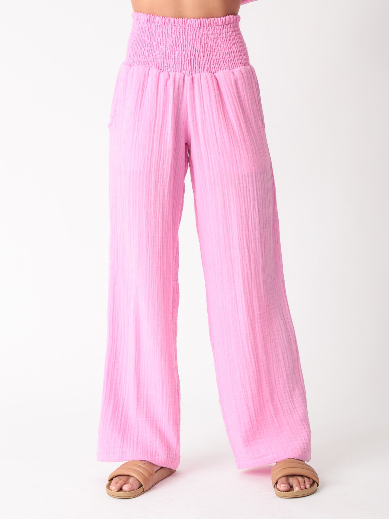 Beach Gauze Pant - Bubblegum