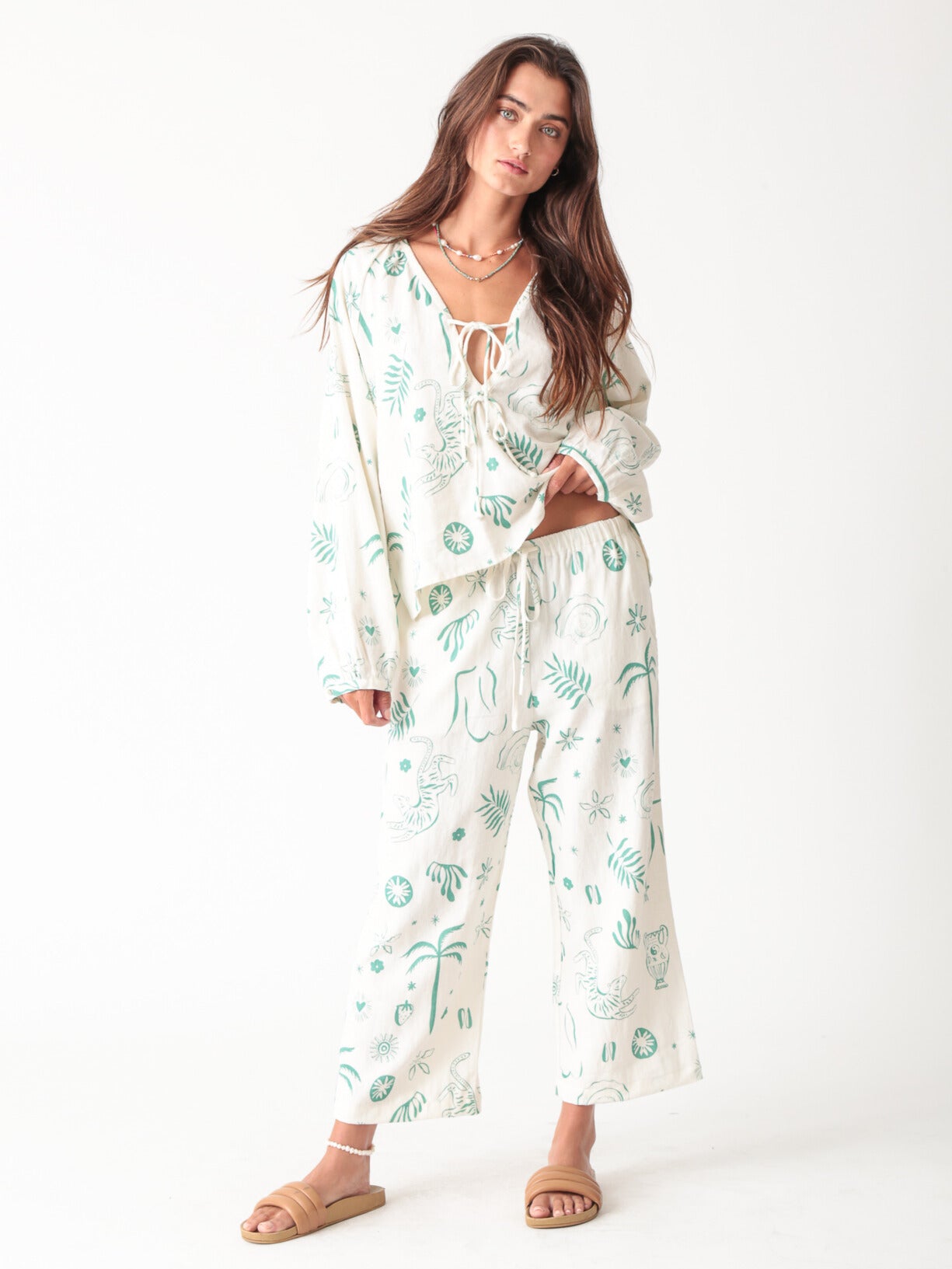 Sail Linen Pant - Dream Graphic