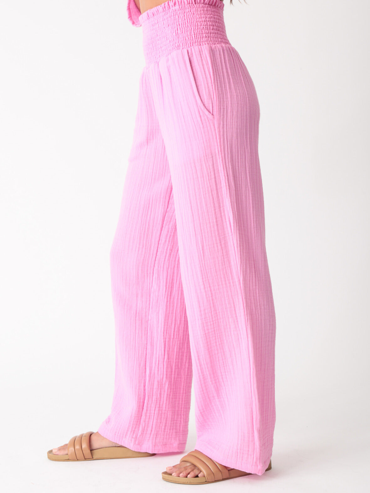 Beach Gauze Pant - Bubblegum