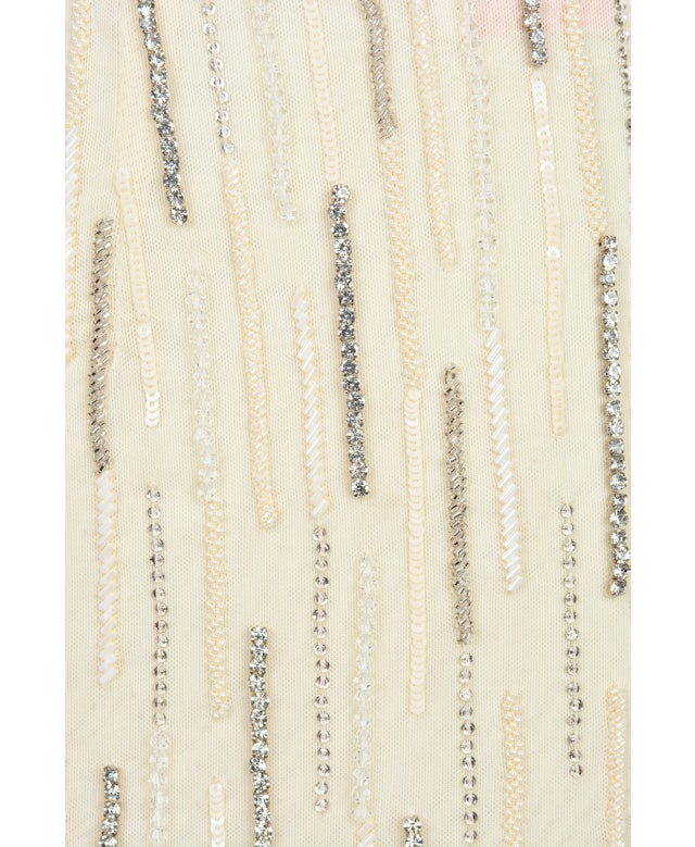 Aphrodite's White Beaded Co-ord Skirt - Daphne Collection