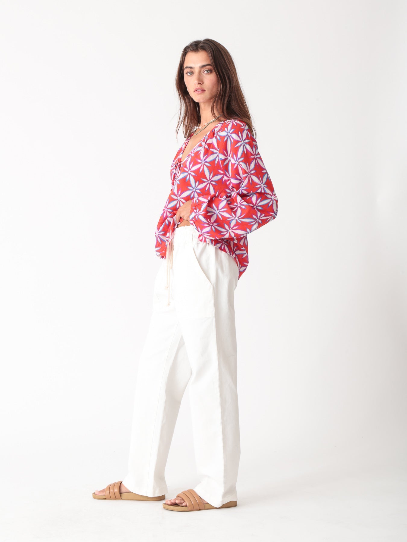 Meridian Tie Top - Wildflower