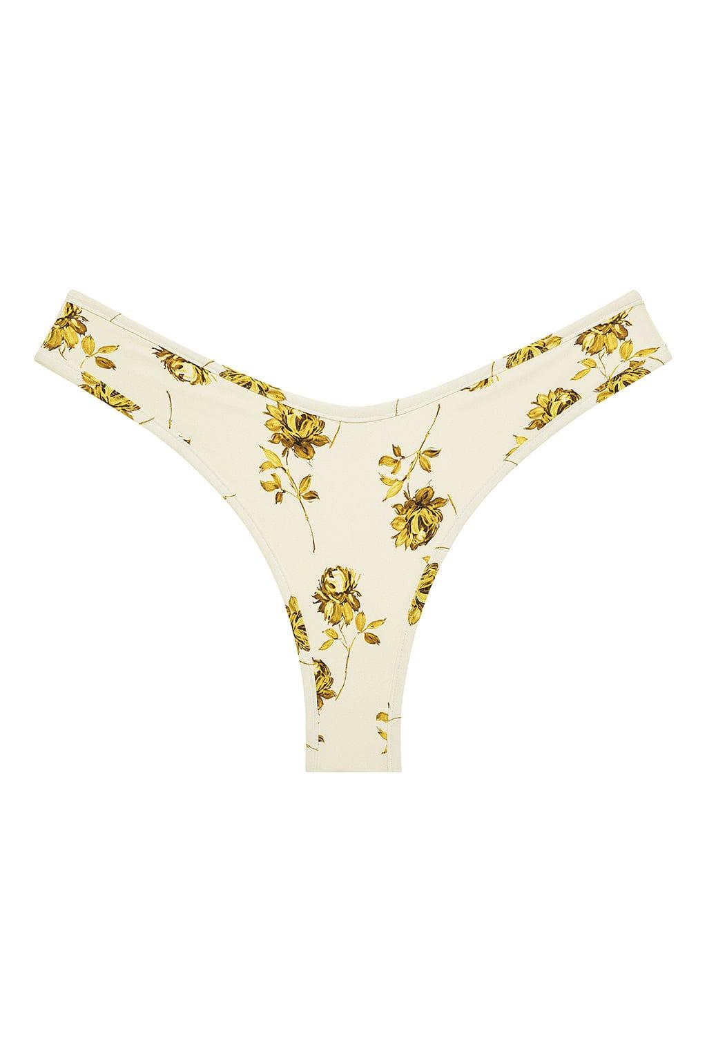 Gold Filigree Added Coverage Lulu Bikini Bottom