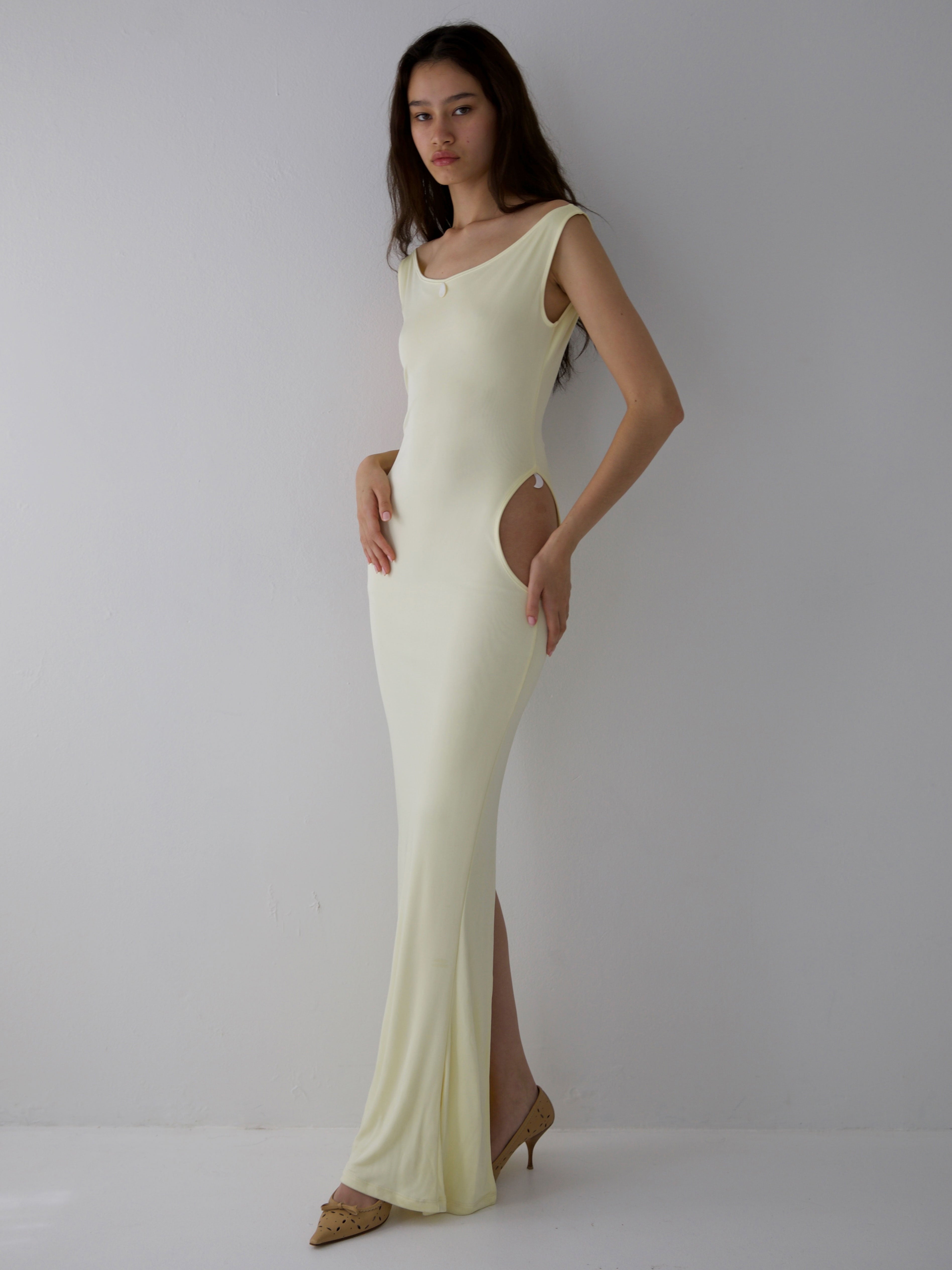 HERON DRESS IN BUTTER